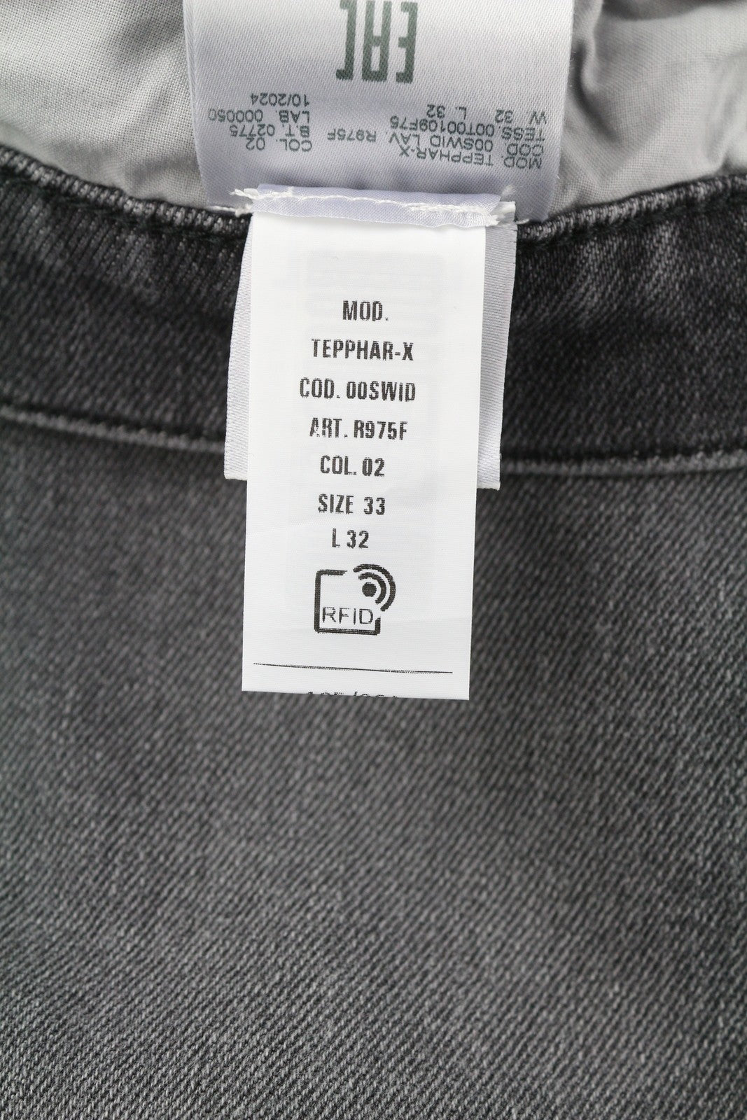 DIESEL Tepphar-X R975F Men Jeans W33/L32 Skinny  Buttoned Washed Grey RRP€175