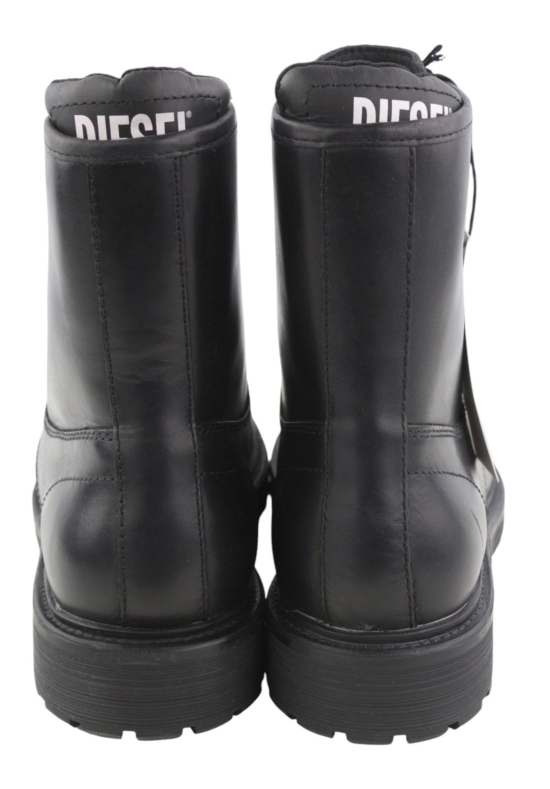 DIESEL D-Alabhama CB Men Boots EU43 Black Leather Lace Up Combat Type RRP€295