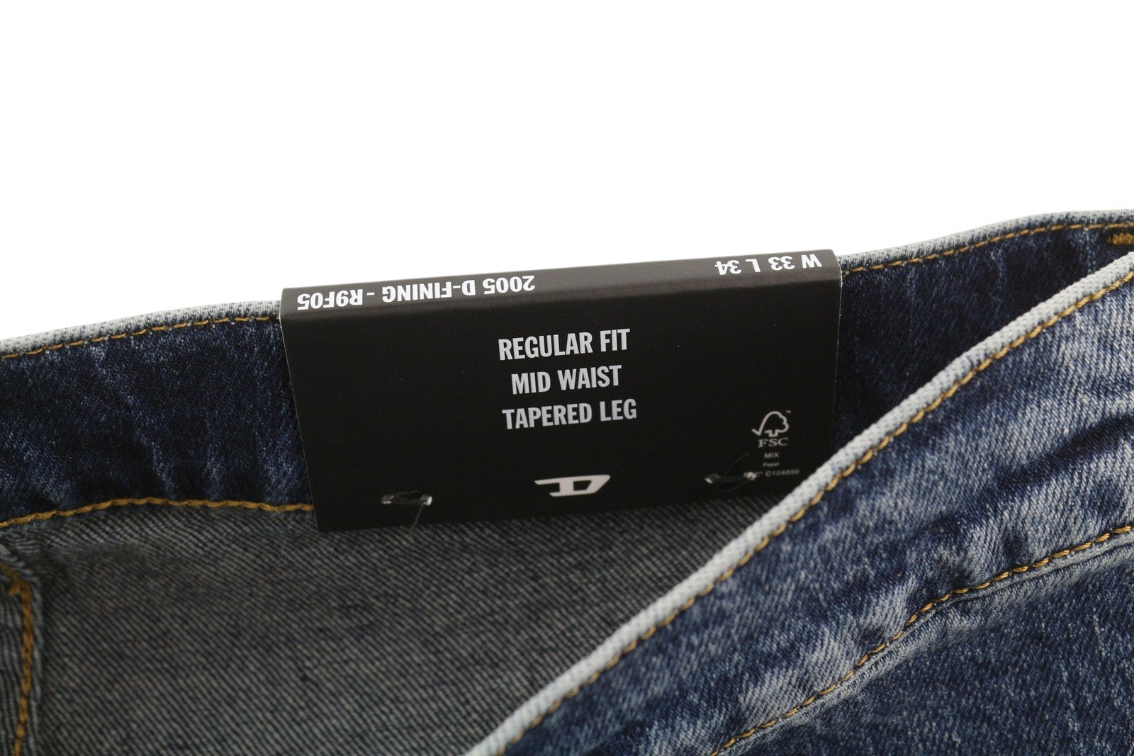 DIESEL 2005 D-Fining R9F05 Men Jeans W33/L34 Regular Tapered Distress RRP€225