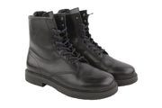DIESEL D-Alabhama CB Men Boots EU44 Black Leather Laced Combat Type Dark RRP€295