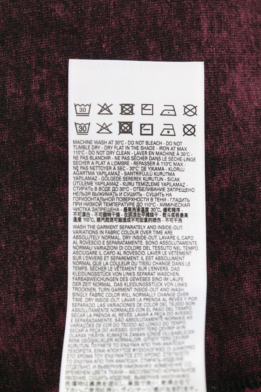 DIESEL T-Reg-E4 Womens T-Shirt M Black Short Sleeve Crew Collar Washed RRP€125