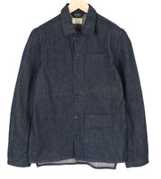 NUDIE Tryggve Men Jacket M Organic Two By One Buttoned  Neck Dark Denim