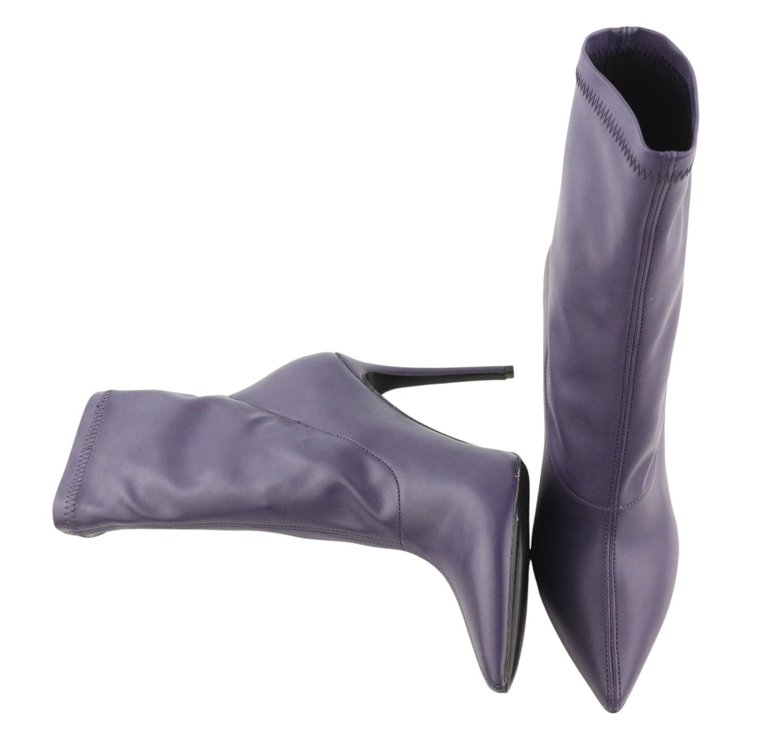 DIESEL D-Yucca AB Women Heels EU39 Purple Coated Kitted Heel Pointed Toe RRP€300