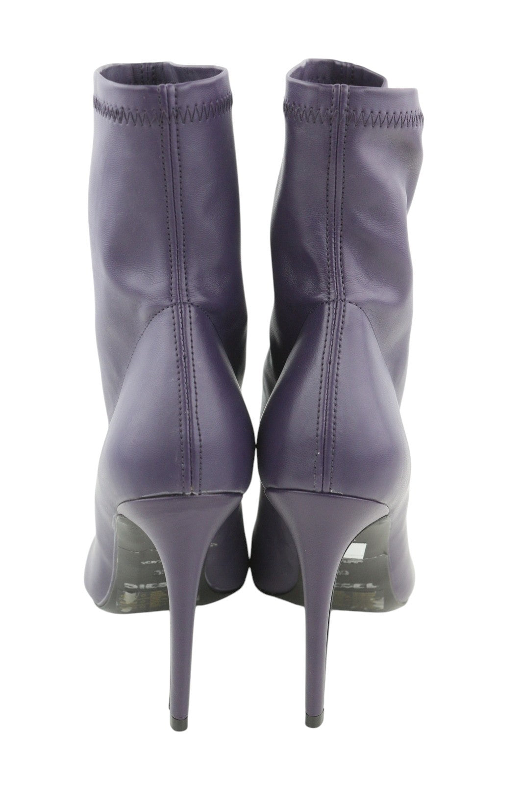 DIESEL D-Yucca AB Women Heels EU39 Purple Coated Kitted Heel Pointed Toe RRP€300