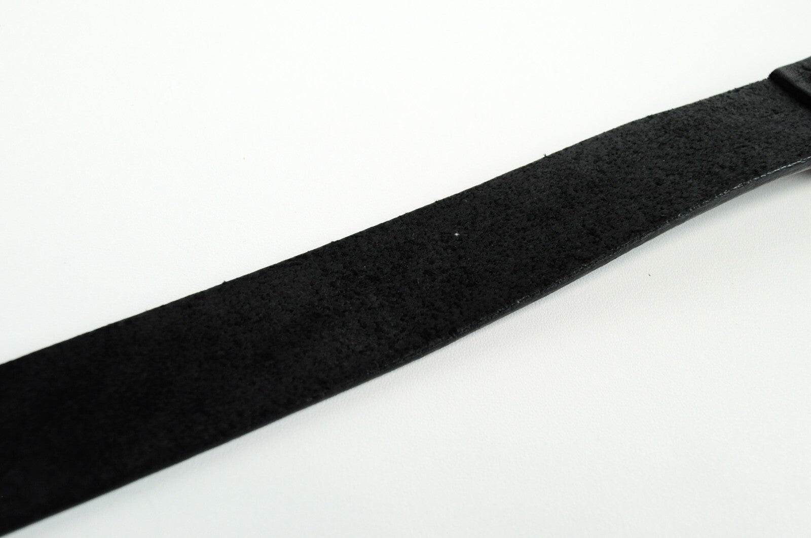 REPLAY Mens Belt 100 CM Black Leather Casual Metal Buckle Engraved Slim Design