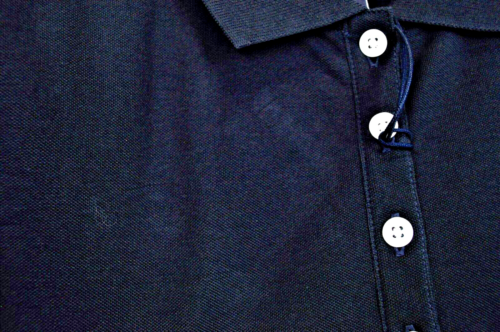 STATE OF ART Mens T-Shirt S Navy Short Sleeve  Cotton  Polo Casual