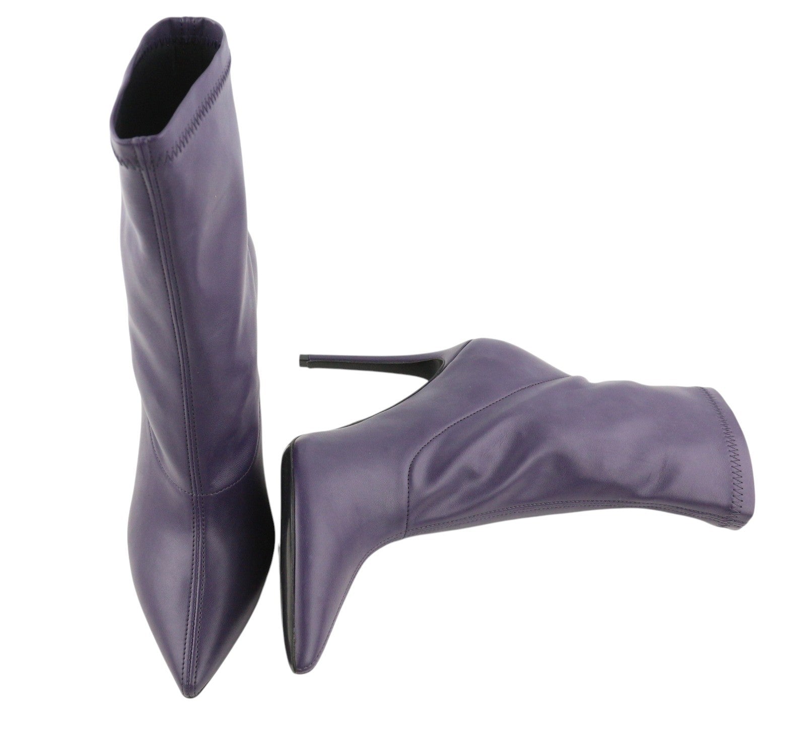 DIESEL D-Yucca AB Women Heels EU39 Purple Coated Kitted Heel Pointed Toe RRP€300