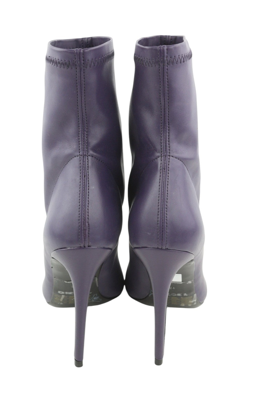 DIESEL D-Yucca AB Women Heels EU39 Purple Coated Kitted Heel Pointed Toe RRP€300