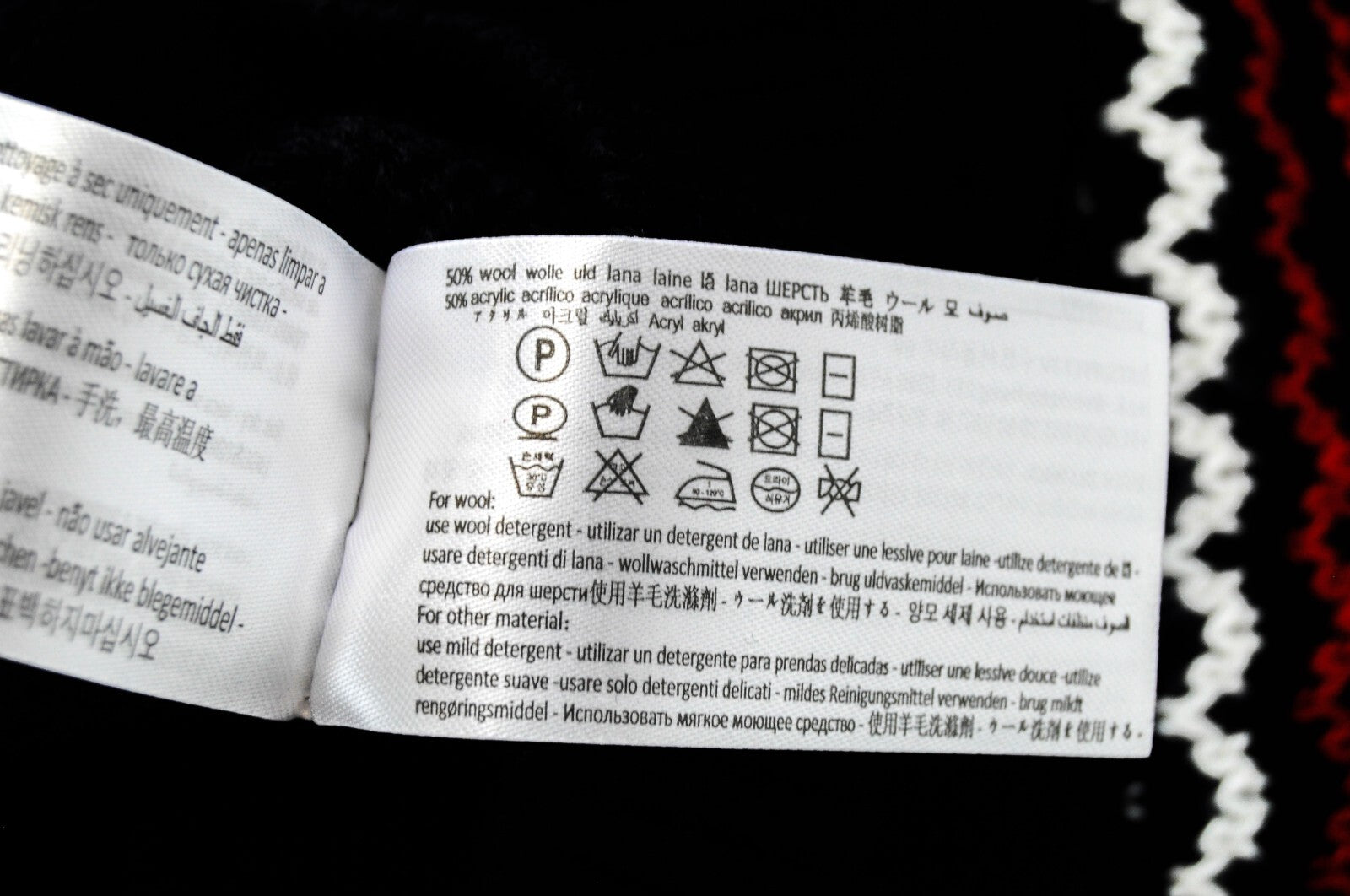 SUITSUPPLY SUISTUDIO Womens Sweatshirt M Navy Wool Blend Holiday Sweater Warm