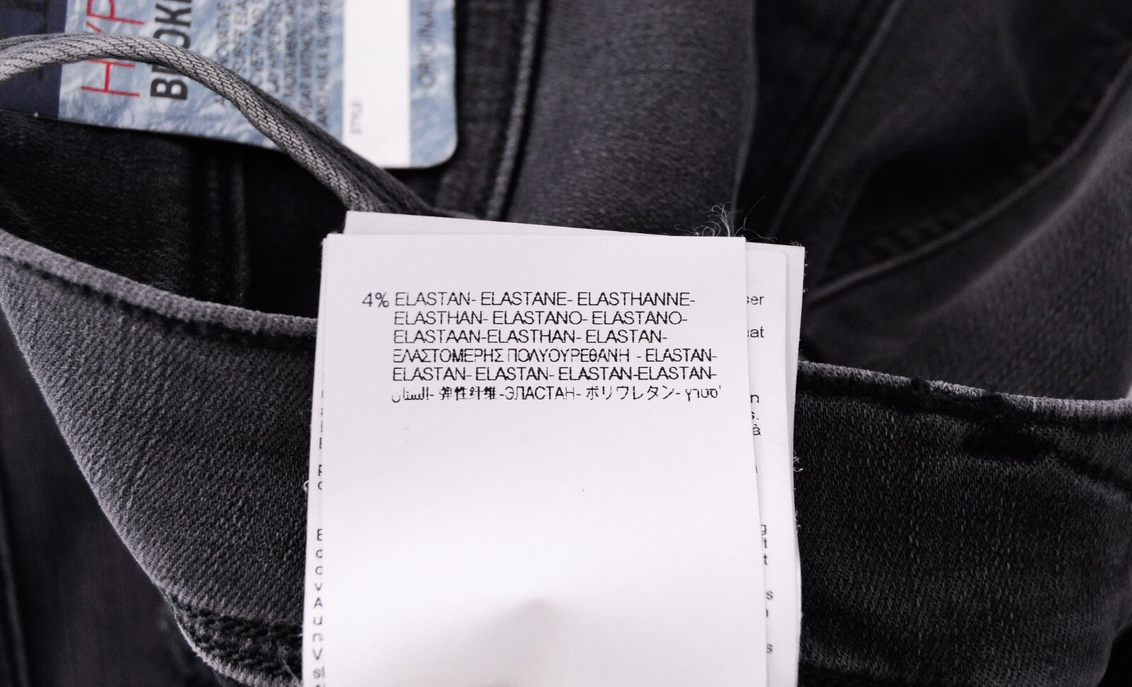 REPLAY Mens Jeans W28/L32 Anbass Grey Hyperflex Slim  Distressed Zipped Denim