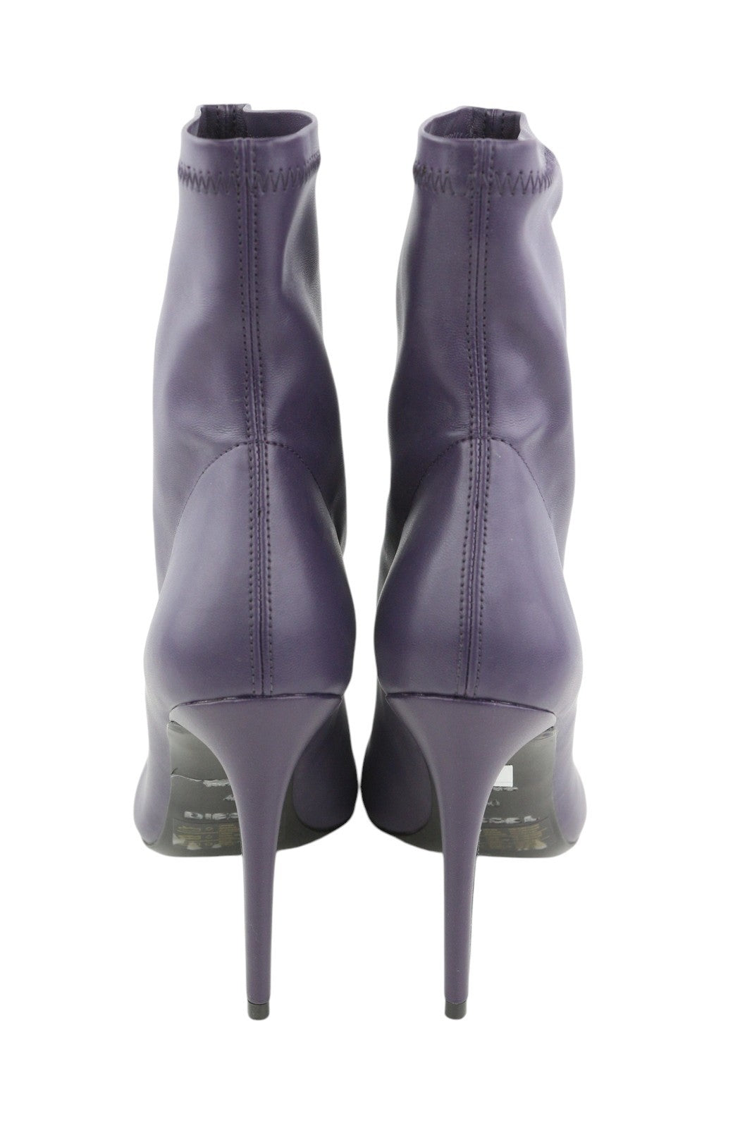 DIESEL D-Yucca AB Women Heels EU40 Purple Coated Kitted Heeled RRP€300