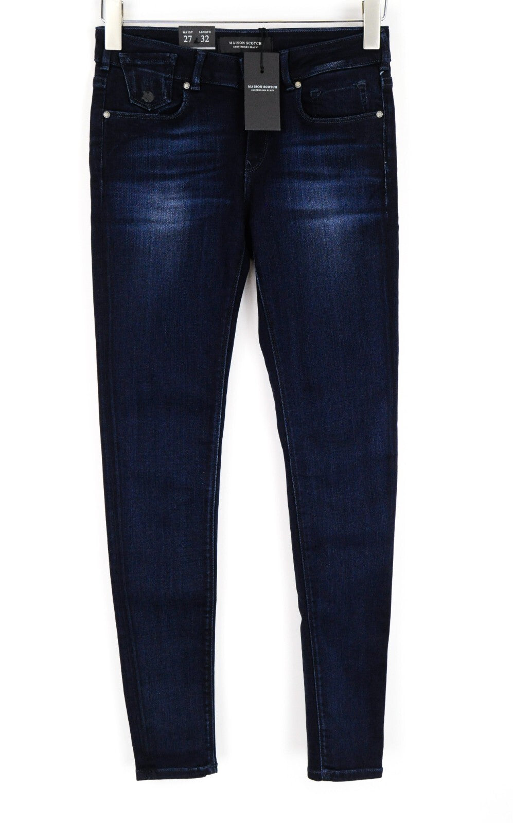MAISON SCOTCH Womens Jeans W27/L32 Skinny Dress Stretchy Dark Blue Parisienne
