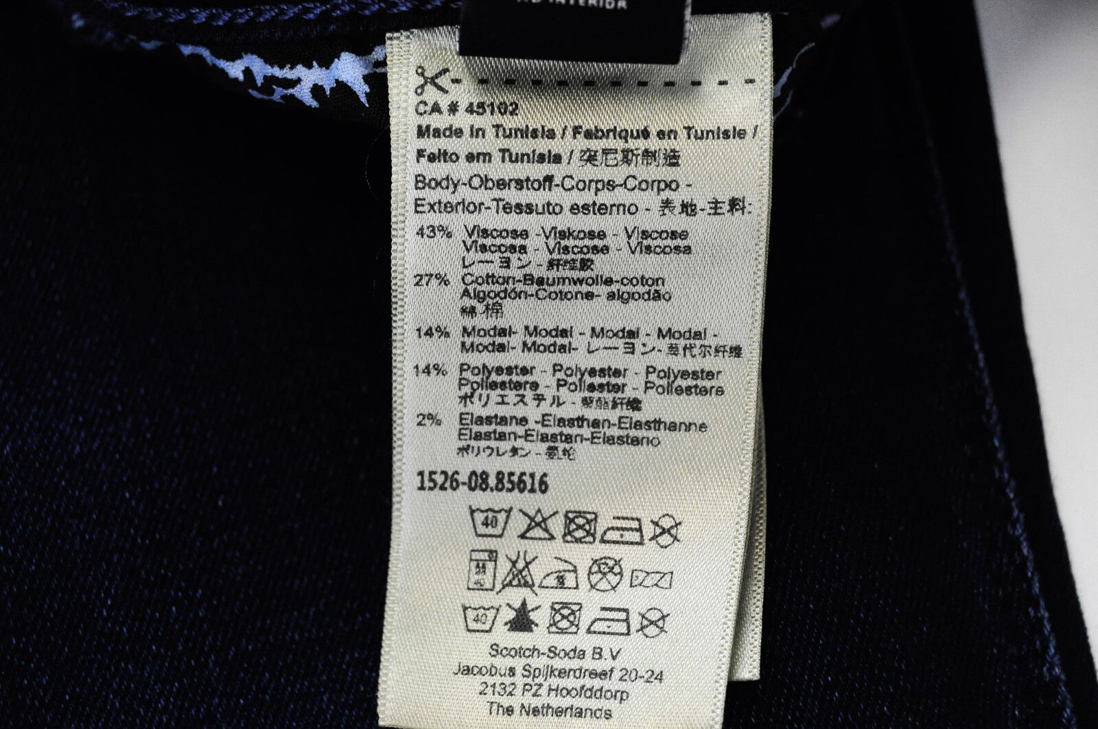 MAISON SCOTCH Womens Jeans W27/L32 Skinny Dress Stretchy Dark Blue Parisienne