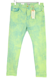 SCOTCH & SODA Mens Jeans W31/L32 Super Slim  Green High-Rise Garment-Dyed