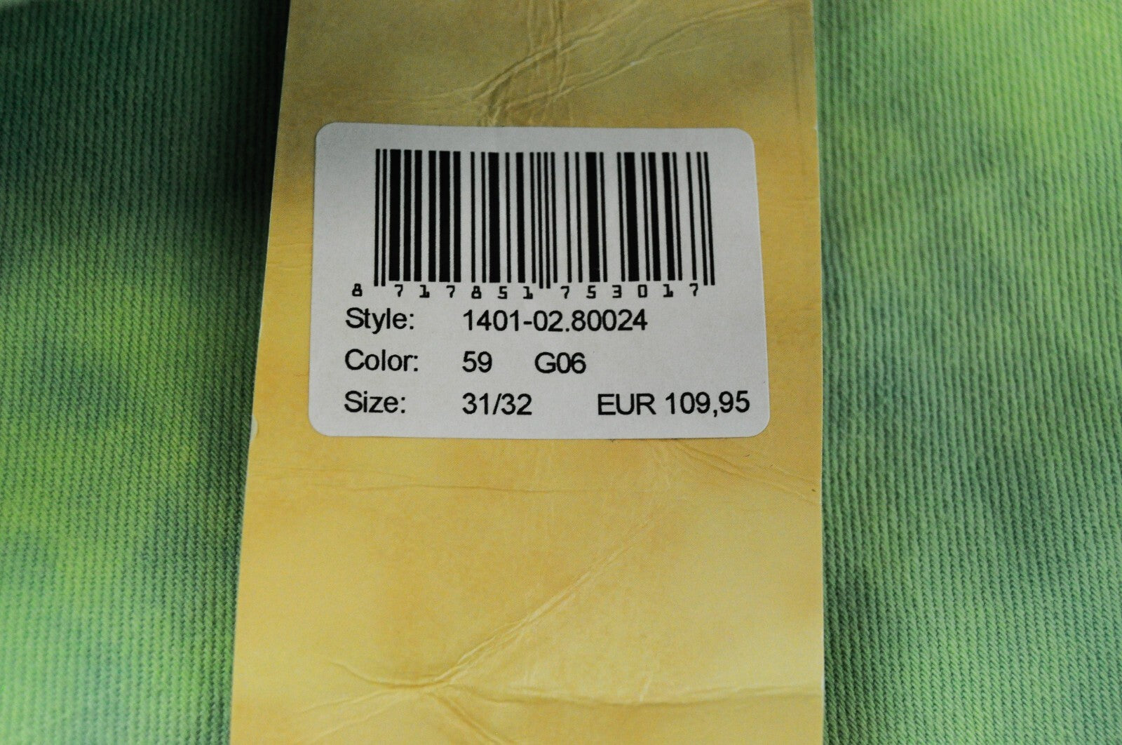 SCOTCH & SODA Mens Jeans W31/L32 Super Slim  Green High-Rise Garment-Dyed