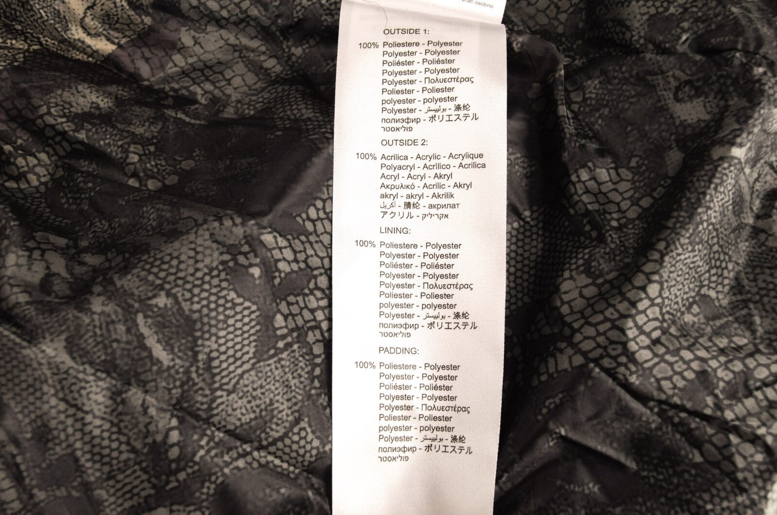 REPLAY Womens Jacket L Faux Fur Hooded Quilted Black Puffer Parka Long Sleeve