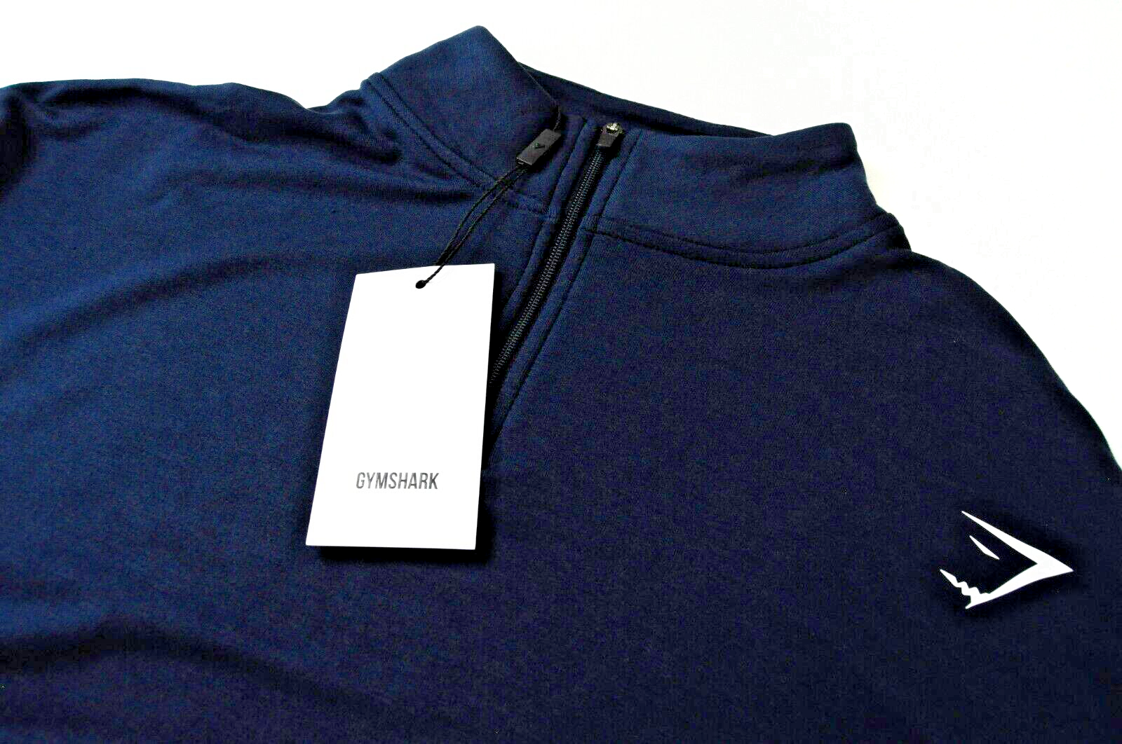 GYMSHARK Pippa Womens Sweatshirt S Pullover Navy 1/4 Zip Stretchy Training