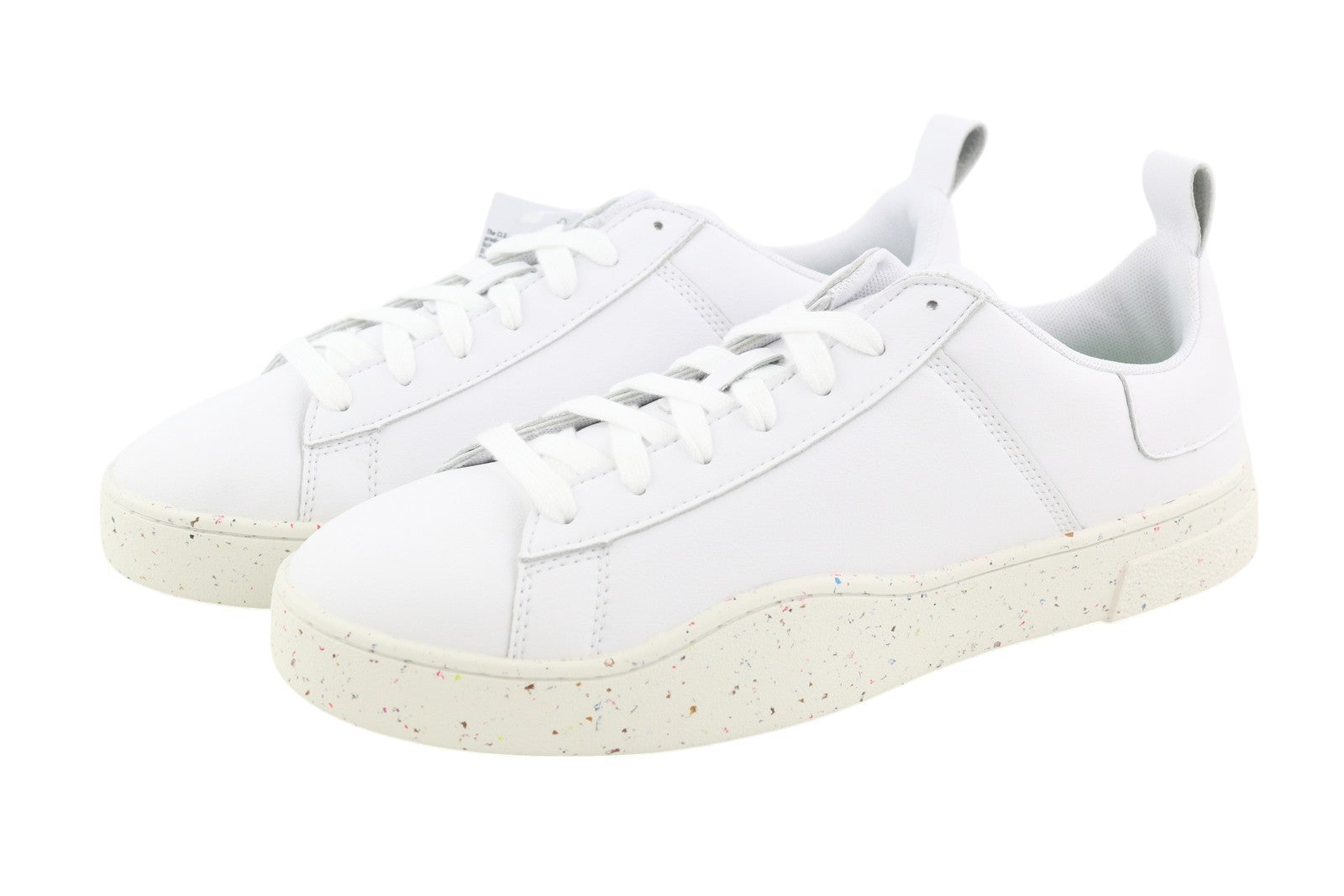 DIESEL S-Clever Low Lace Men Sneakers EU45 White Leather RRP140 Trainers