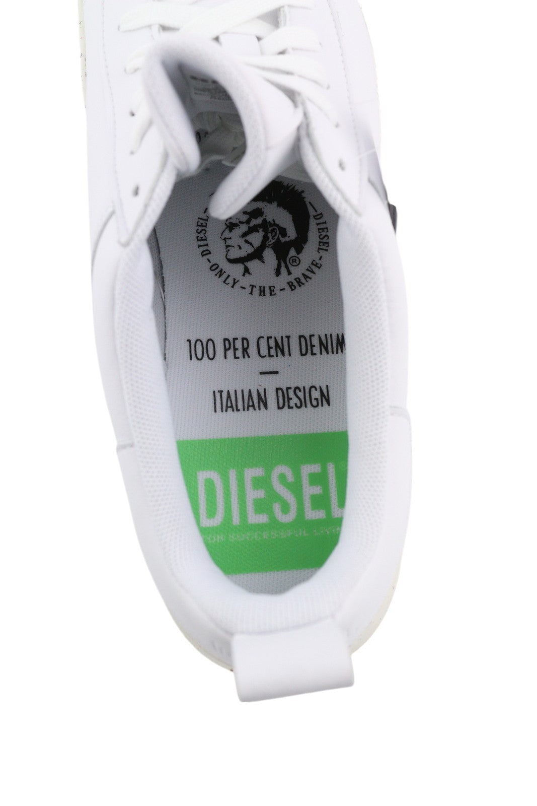 DIESEL S-Clever Low Lace Men Sneakers EU45 White Leather RRP140 Trainers