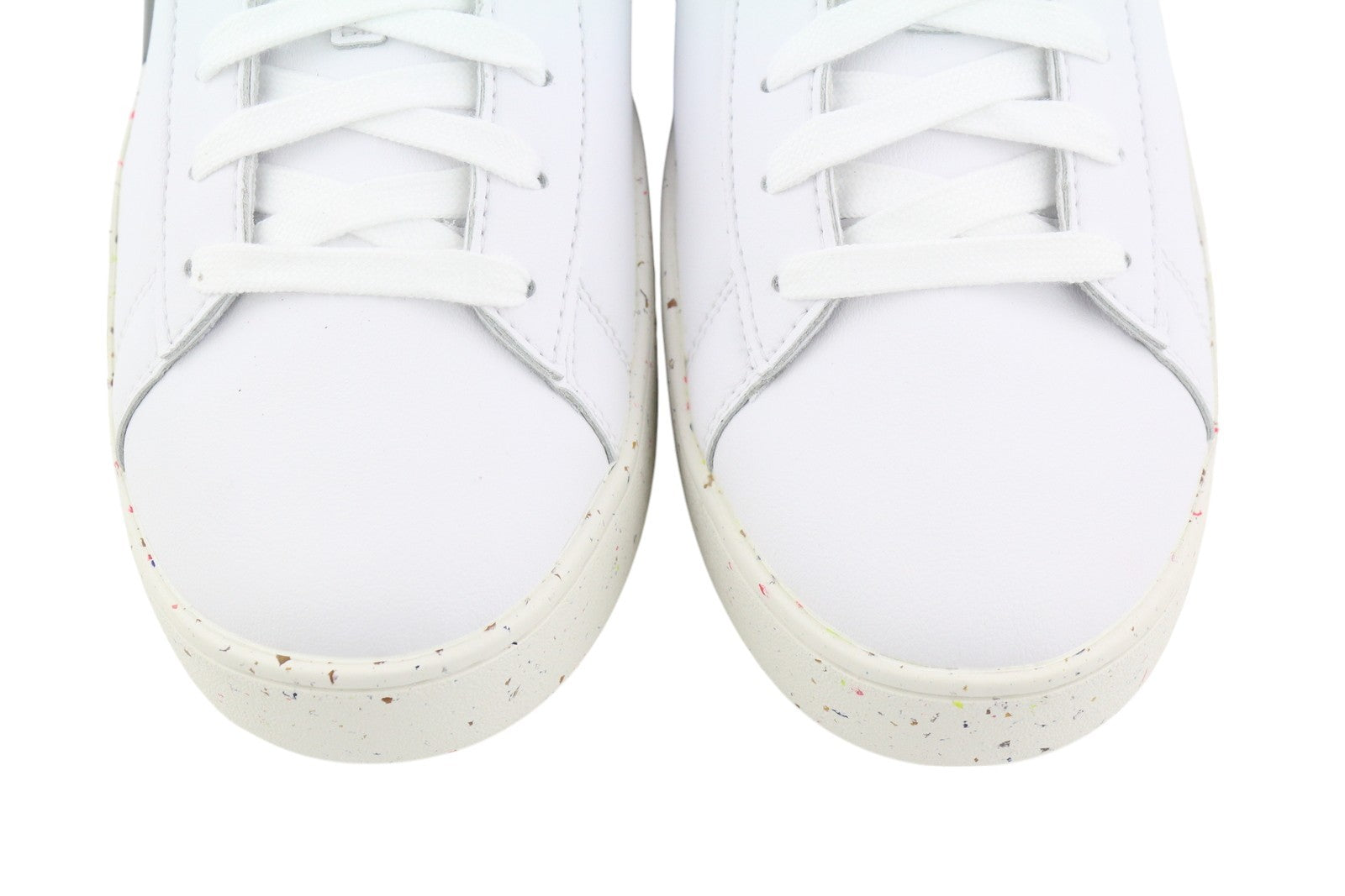 DIESEL S-Clever Low Lace Men Sneakers EU44.5 White Leather Almond Toe RRP€140