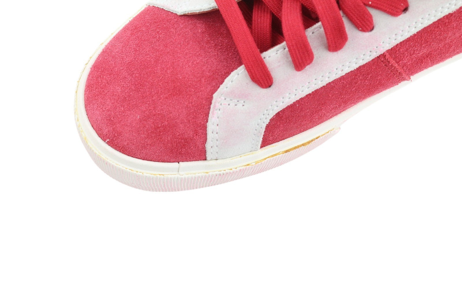 DIESEL S-Mydori LC Men Sneakers EU43 Red Suede Leather Almond Toe Low RRP€200