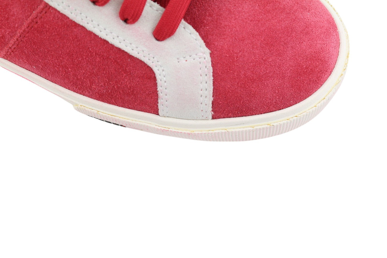 DIESEL S-Mydori LC Men Sneakers EU43 Red Suede Leather Almond Toe Low RRP€200