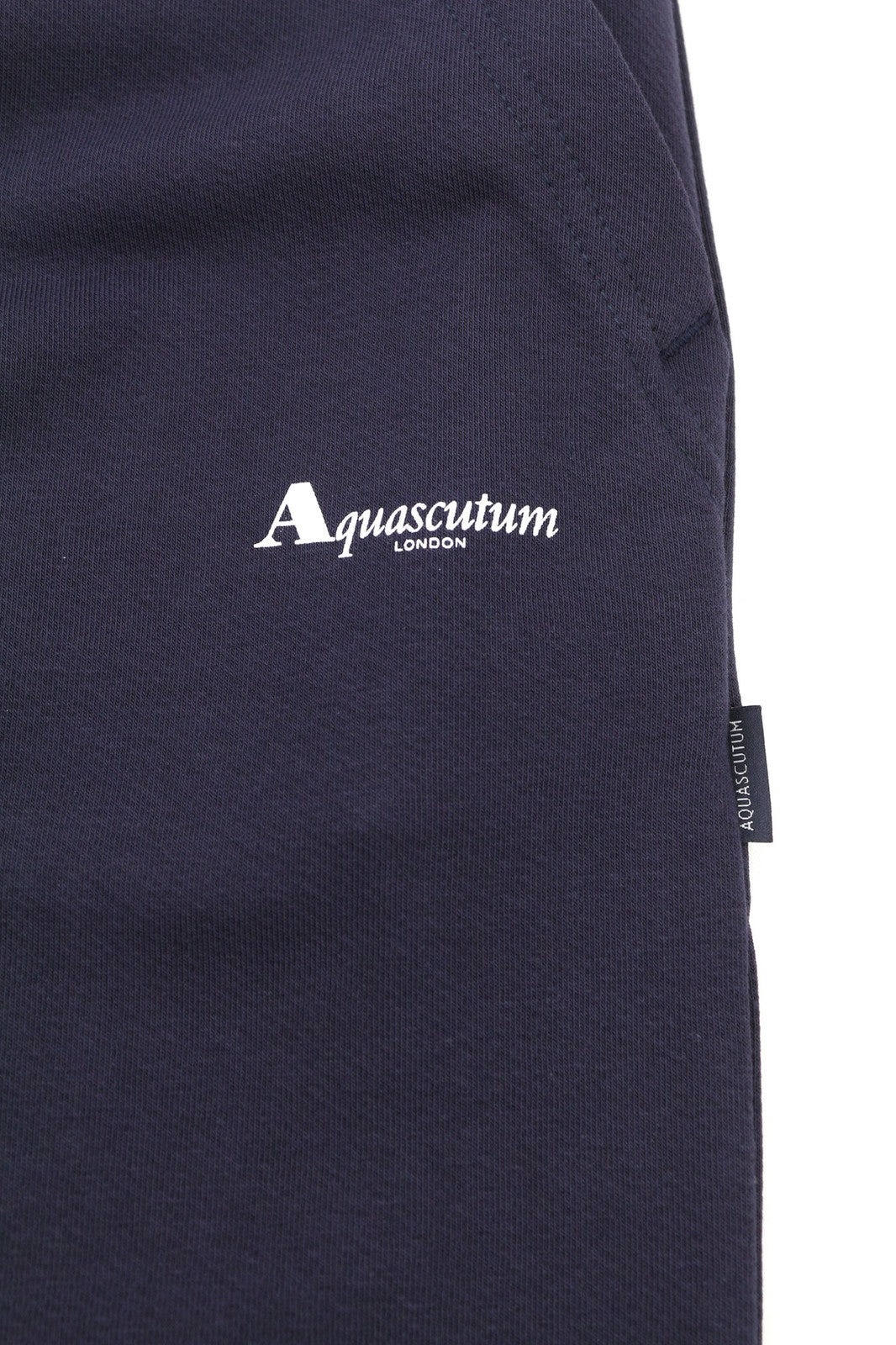AQUASCUTUM PAAI02 Mens Trousers L Blue Drawstring Waist All Seasons Sweatpants
