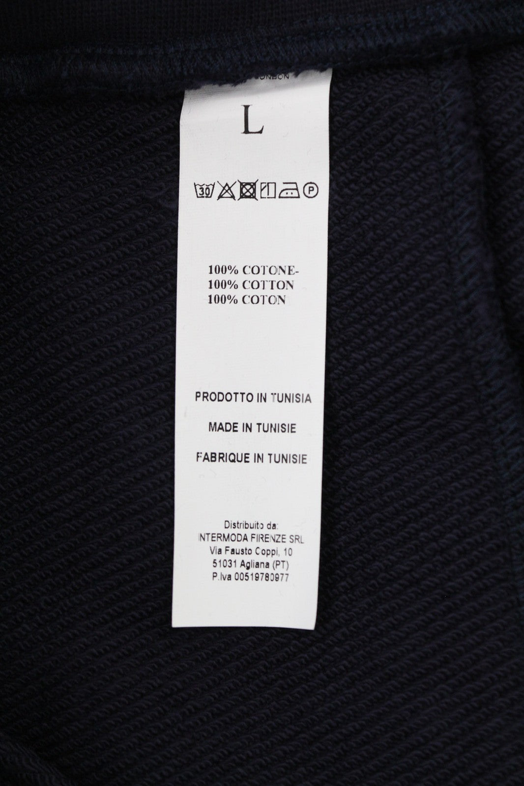 AQUASCUTUM PAAI02 Mens Trousers L Blue Drawstring Waist All Seasons Sweatpants