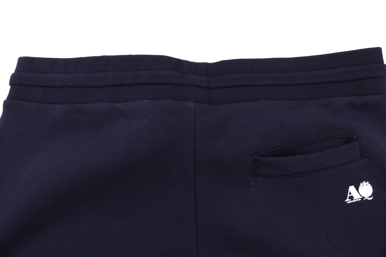 AQUASCUTUM PAAI02 Mens Trousers L Blue Drawstring Waist All Seasons Sweatpants