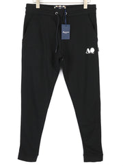 AQUASCUTUM PAAI03 Mens Trousers XL Black Drawstring Waist Sweatpants