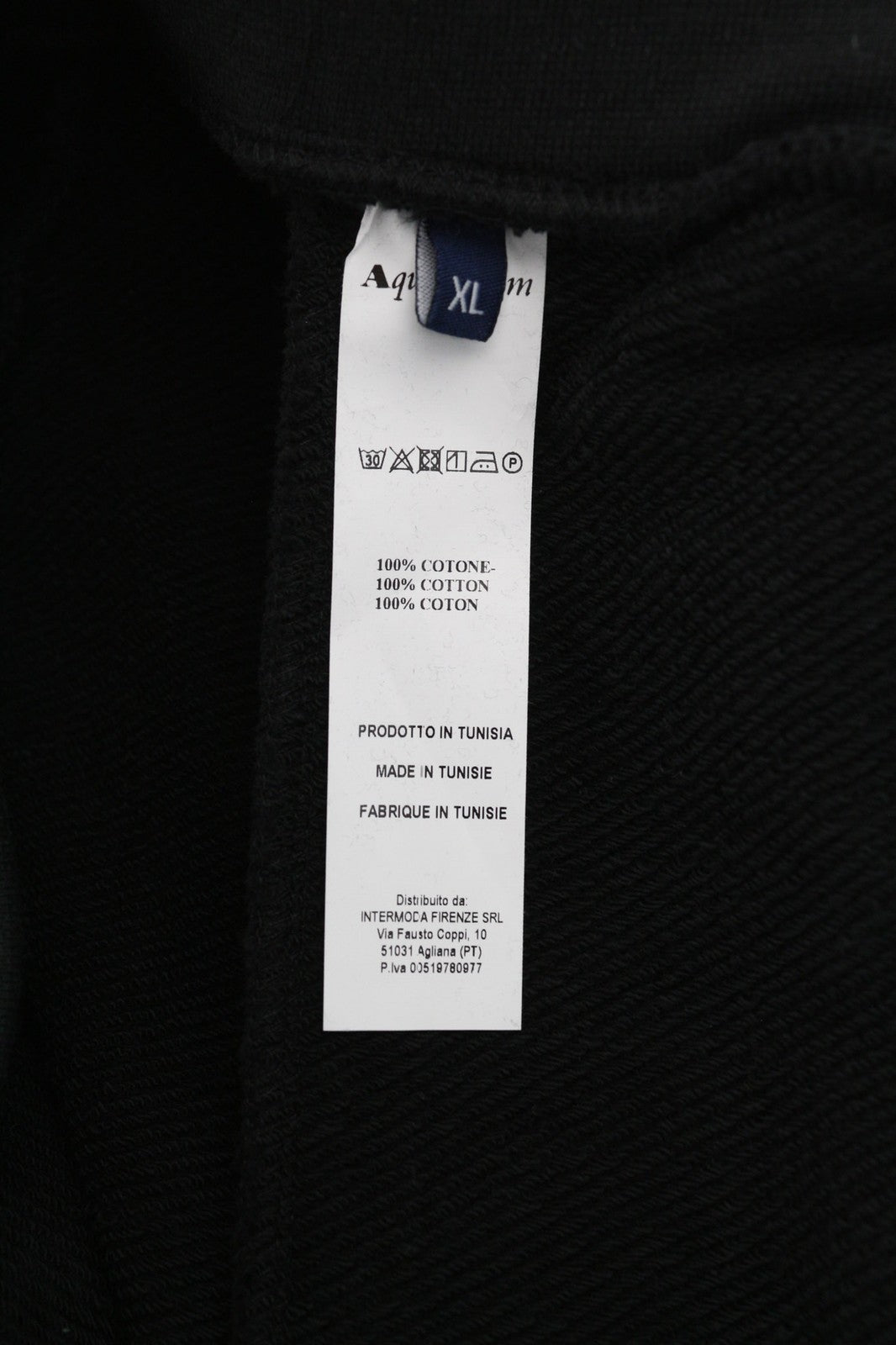 AQUASCUTUM PAAI03 Mens Trousers XL Black Drawstring Waist Sweatpants