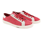 DIESEL S-Mydori LC Men Sneakers EU42 Red Suede Leather Almond Toe Low RRP€200