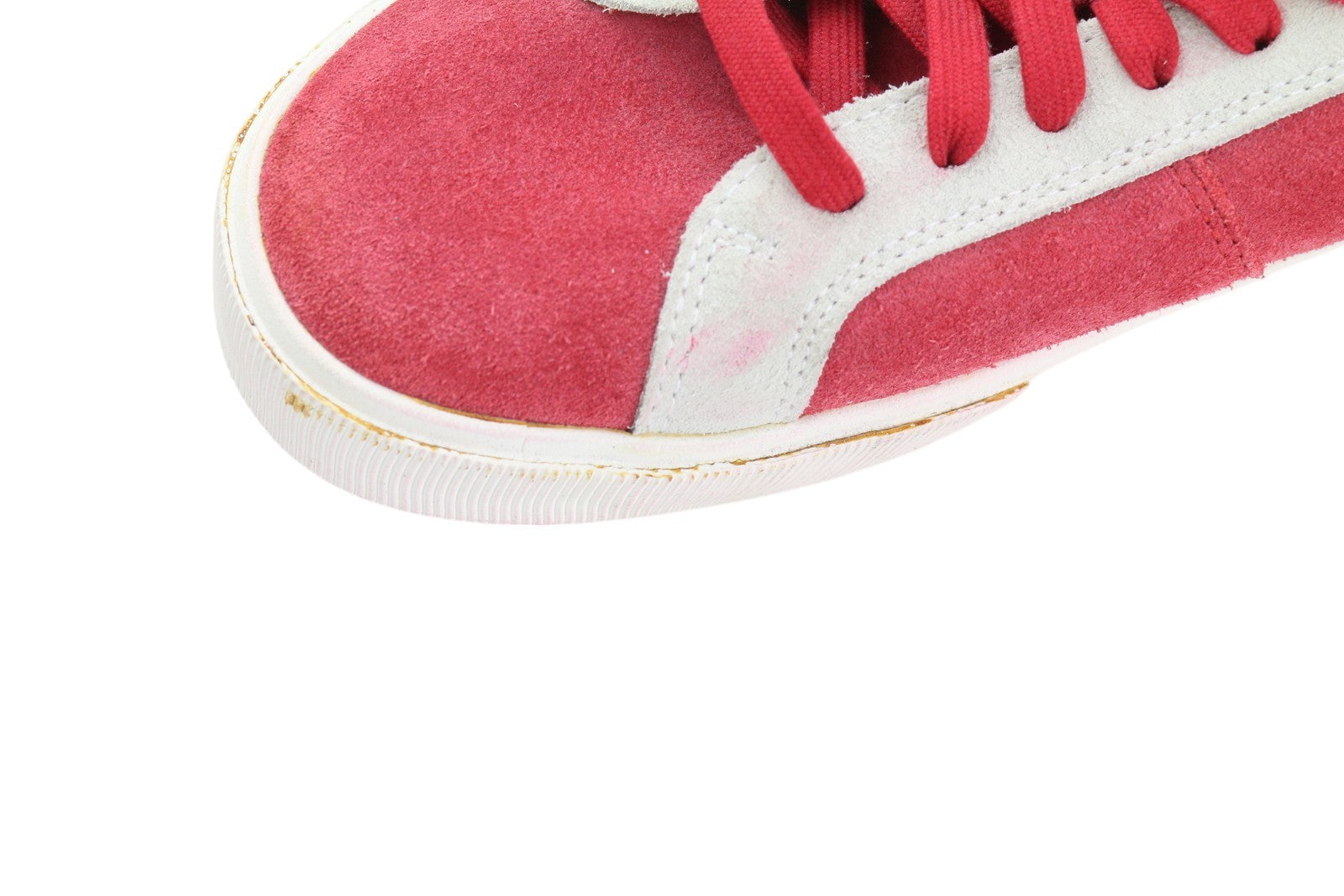 DIESEL S-Mydori LC Men Sneakers EU42 Red Suede Leather Almond Toe Low RRP€200