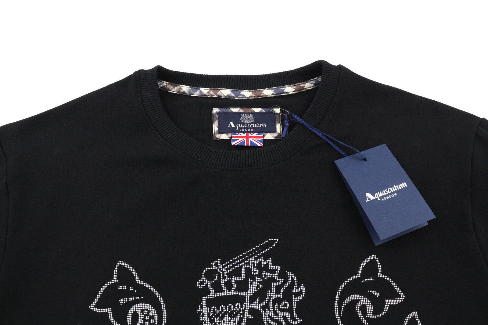 AQUASCUTUM FGIA28 Mens Sweatshirt XL Crew Neck Pullover Long Sleeve All Seasons