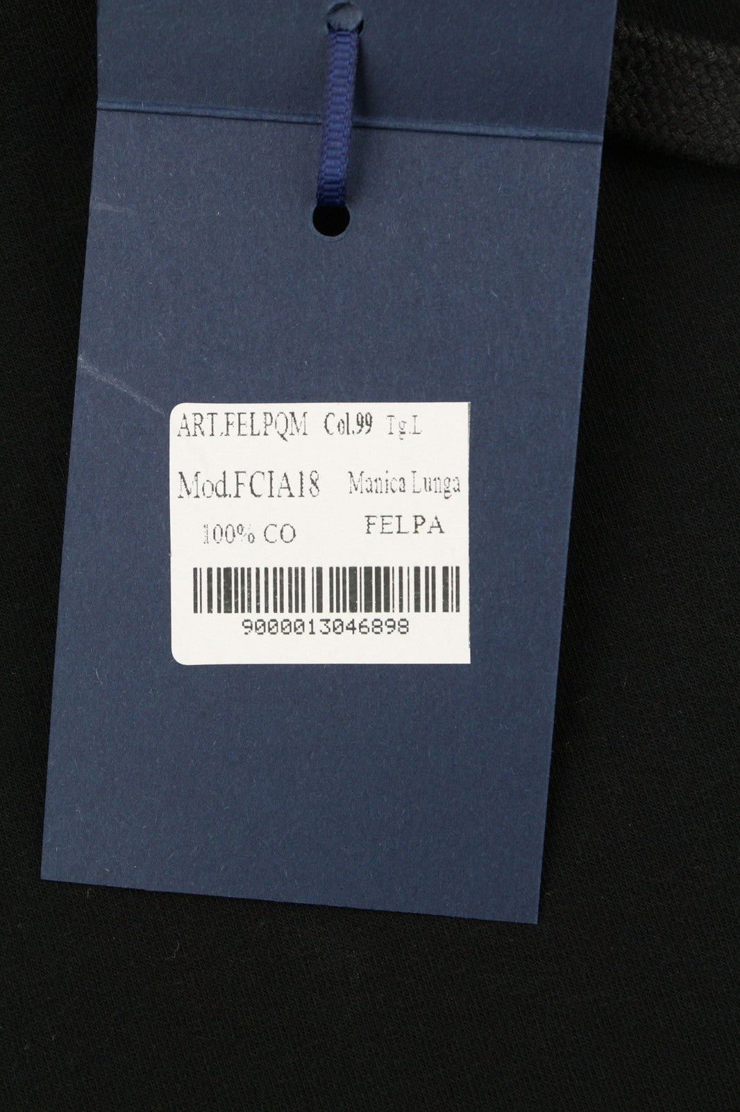 AQUASCUTUM FCIA18 Men Hoodie L Black Kangaroo Pocket Hooded Pullover Straps Logo