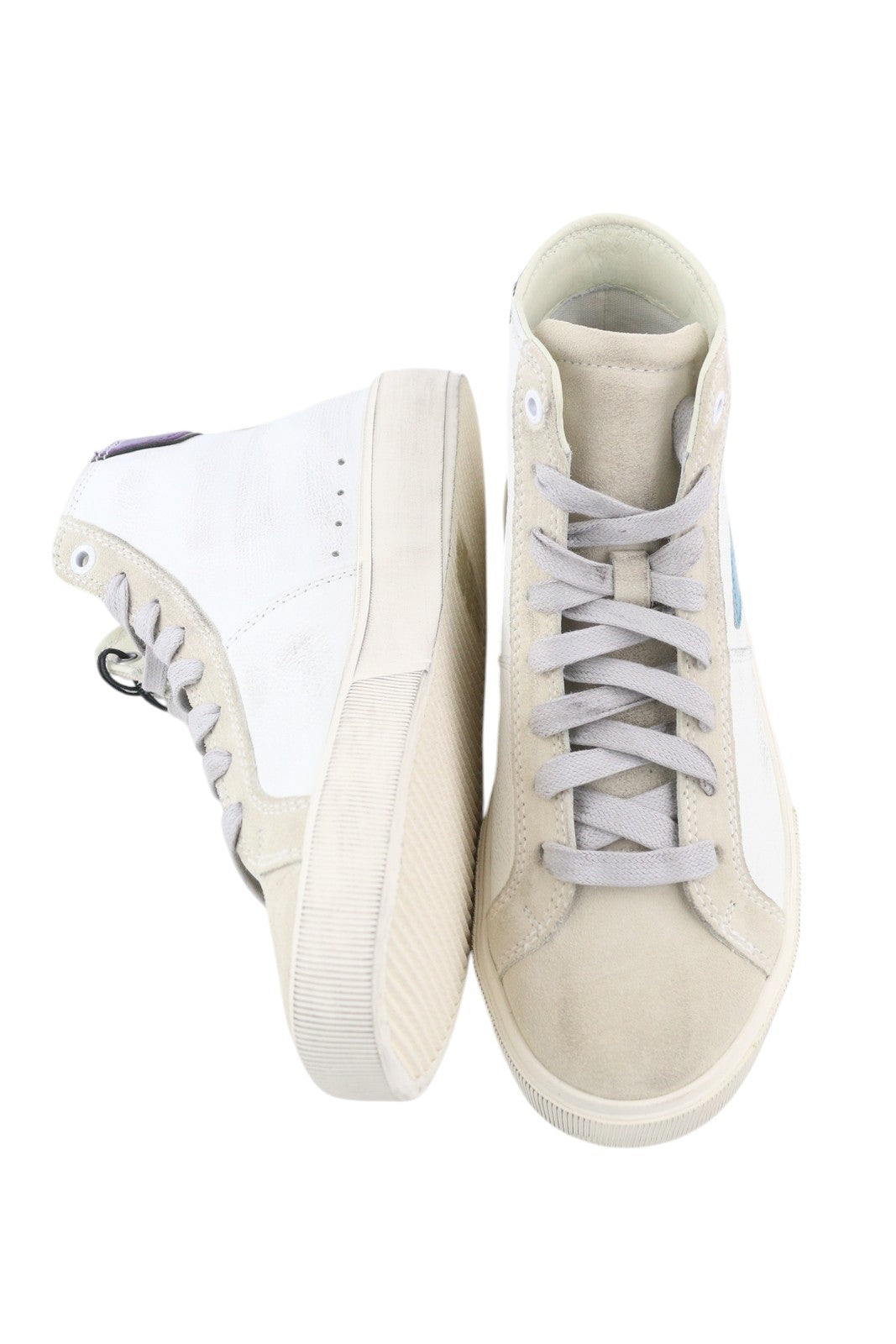 DIESEL S-Mydori ML W Women Sneakers EU35.5 White Leather Mid Top Laced RRP220