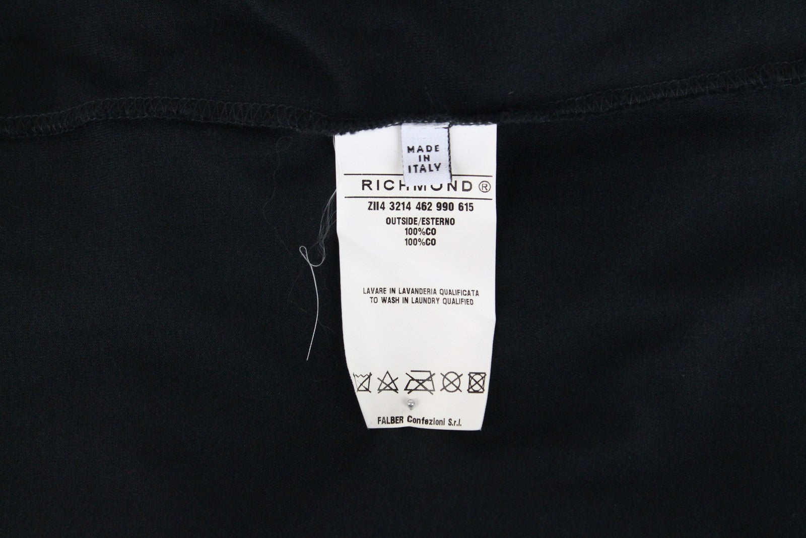 RICHMOND Men's T-Shirt L Black Pure Cotton Lizard King Short Sleeved Summer