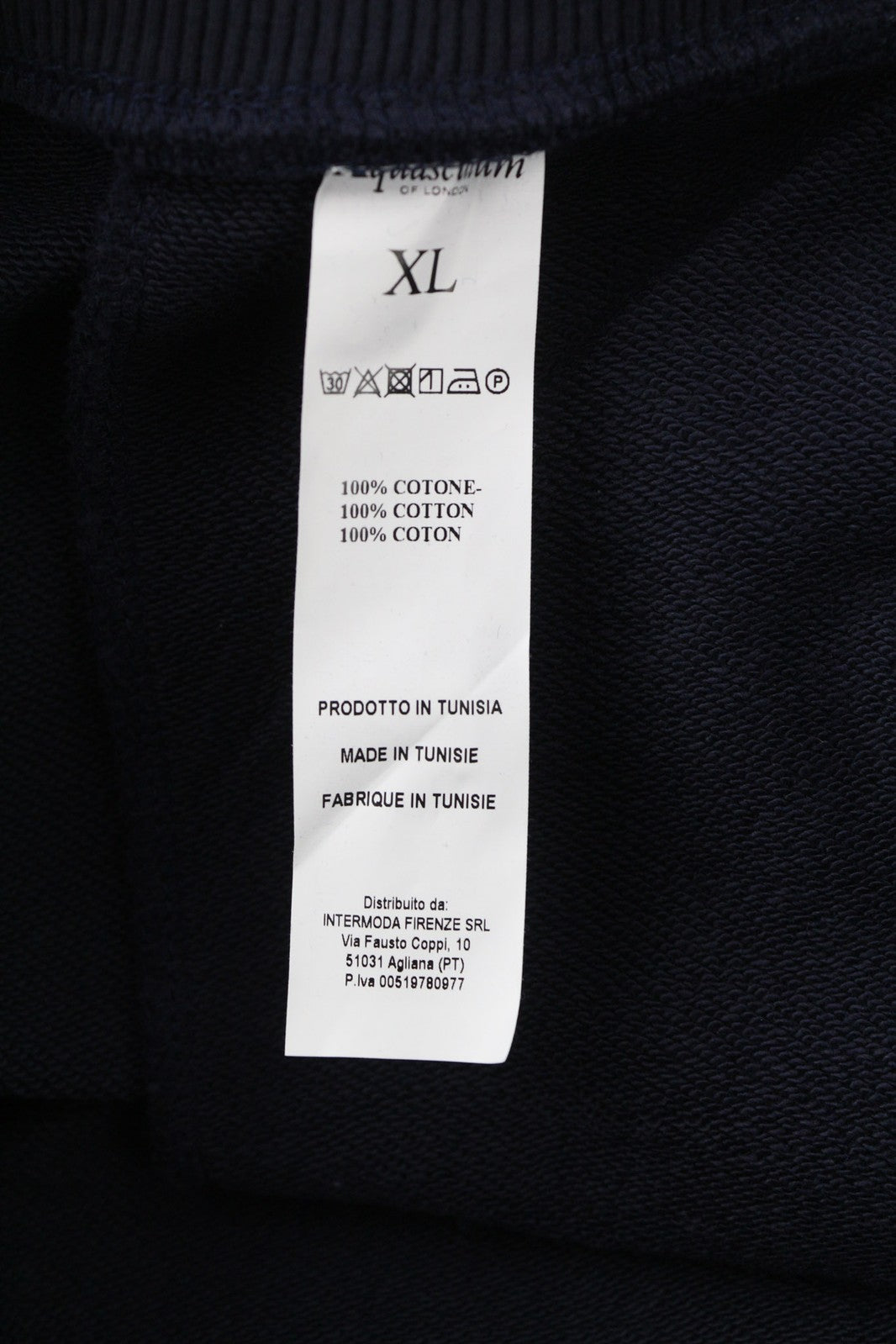 AQUASCUTUM FPIA38 Men Trousers XL Logo Drawstring Waist All Seasons Sweatpants