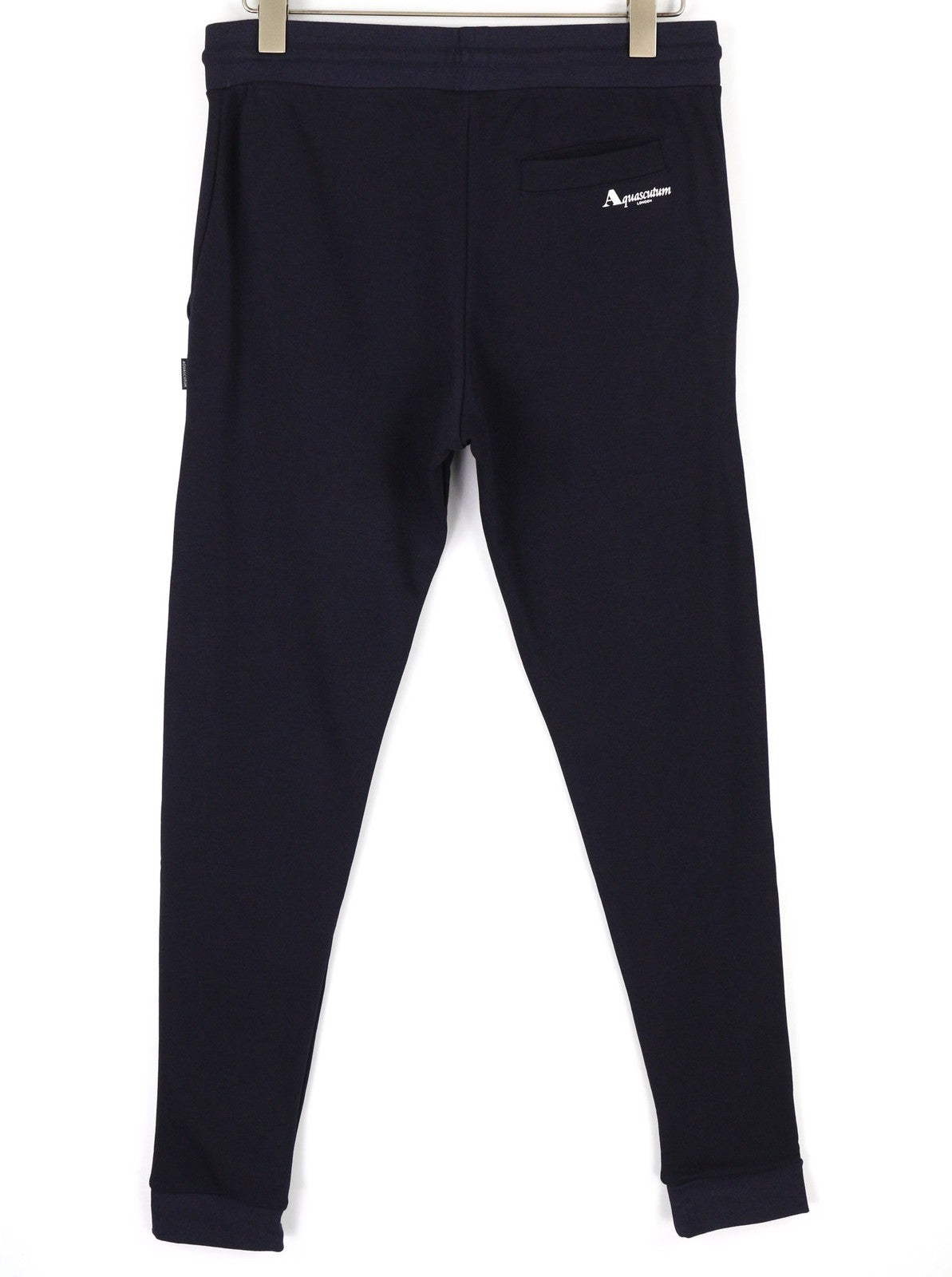 AQUASCUTUM PAAI03 Men Trousers L Logo Drawstring Waist All Seasons Sweatpants