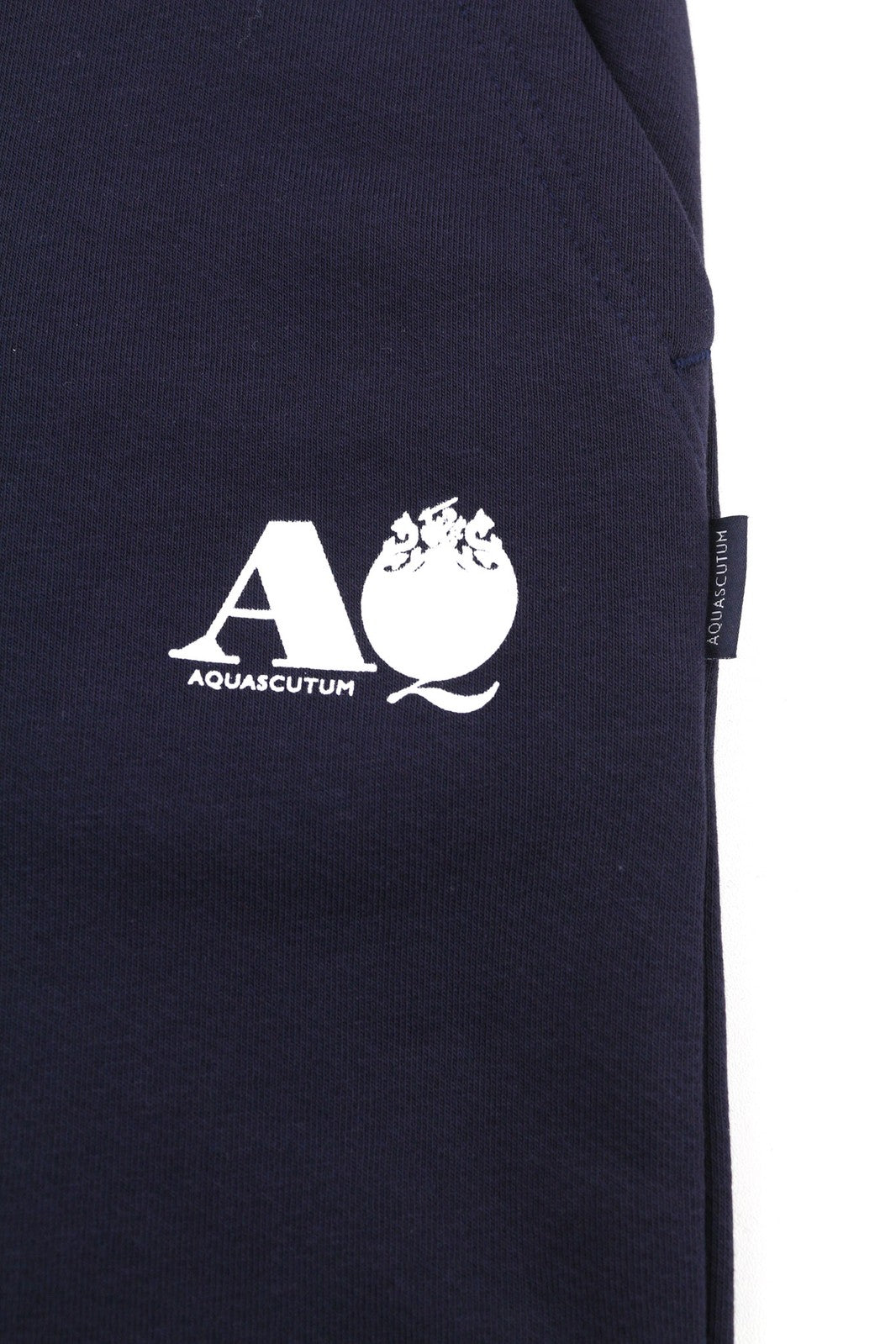 AQUASCUTUM PAAI03 Men Trousers L Logo Drawstring Waist All Seasons Sweatpants