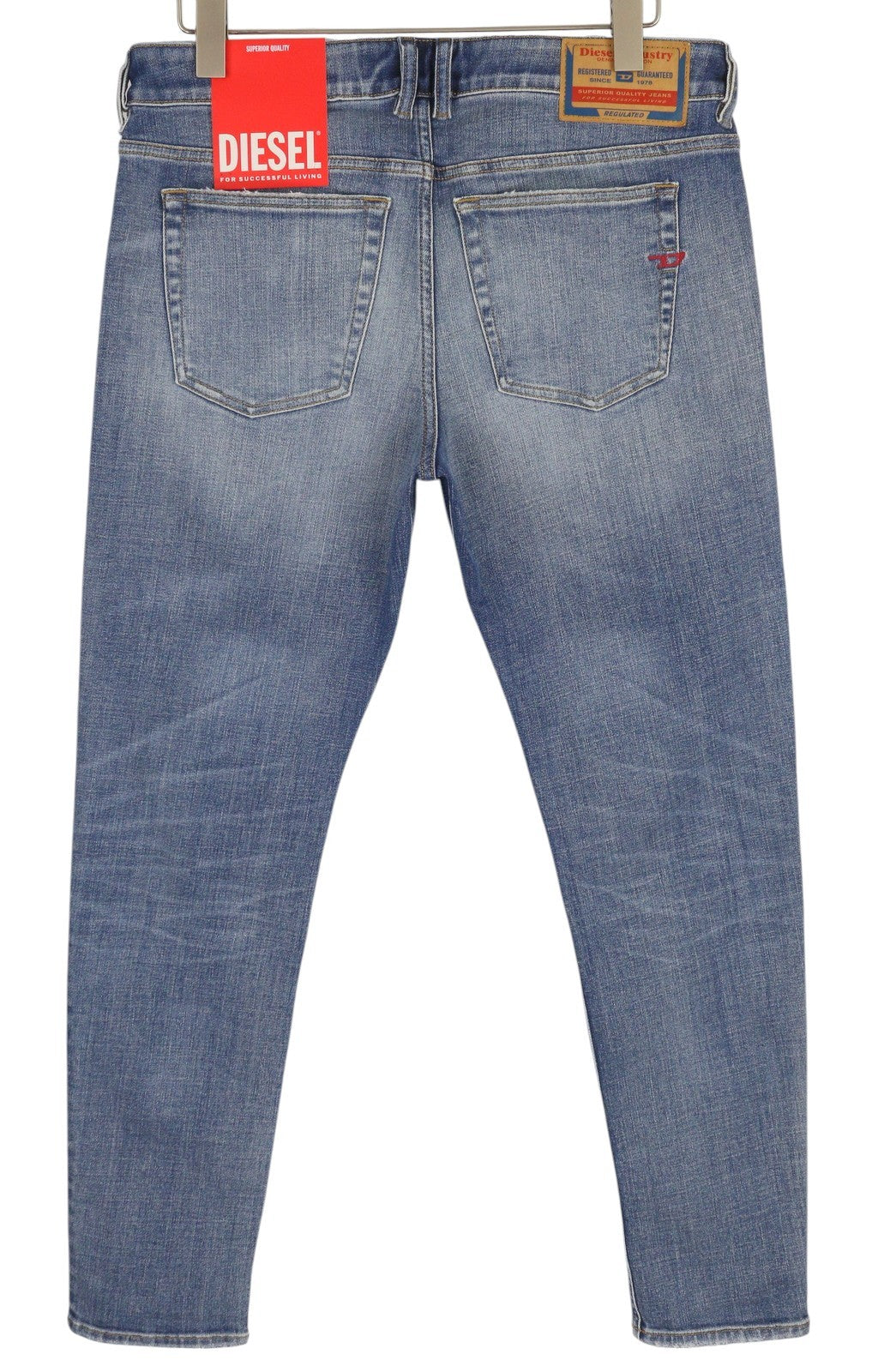 DIESEL 1979 Sleenker 09G35 Men Jeans W34/L30 Low Waist Skinny Blue RRP€250