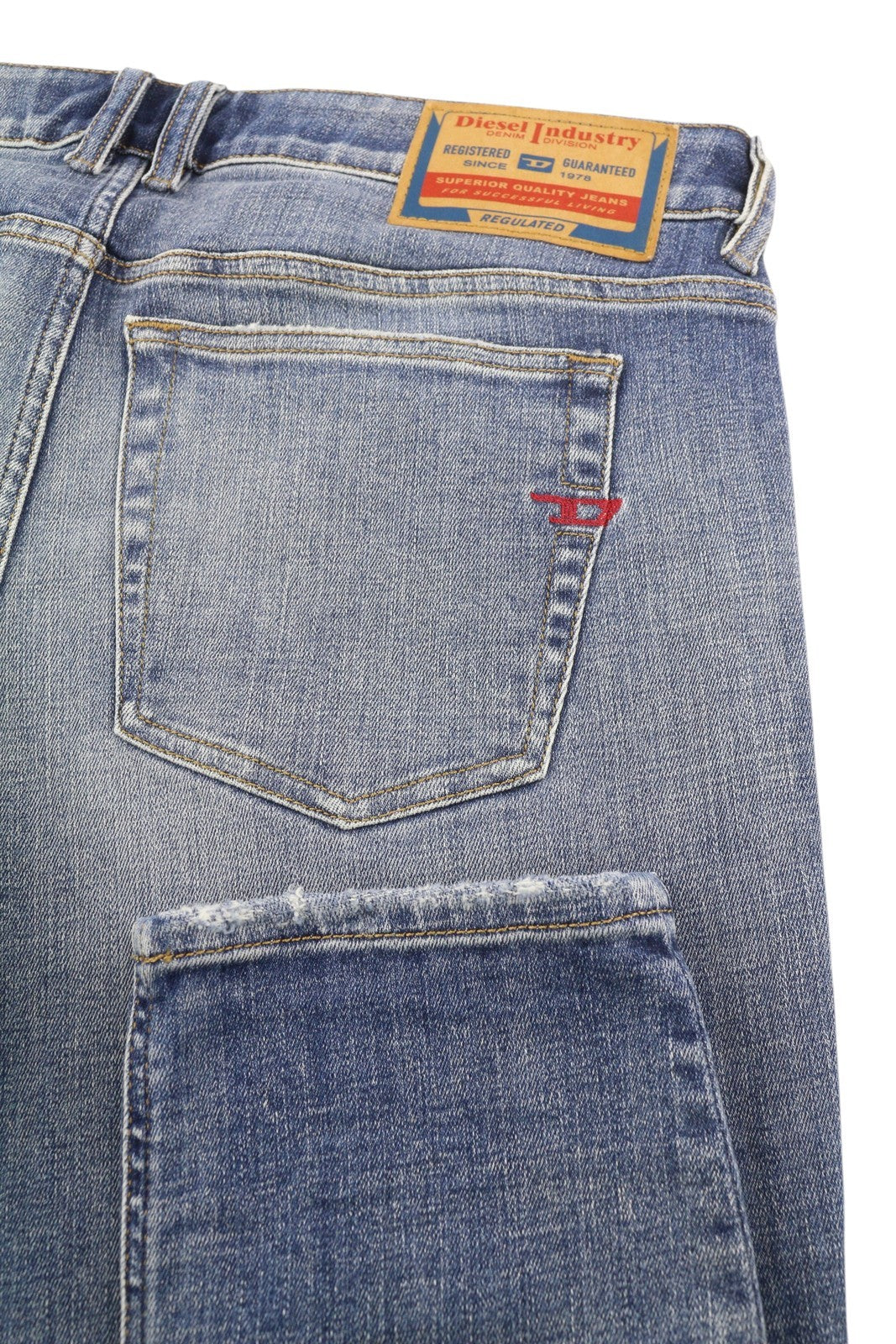 DIESEL 1979 Sleenker 09G35 Men Jeans W34/L30 Low Waist Skinny Blue RRP€250