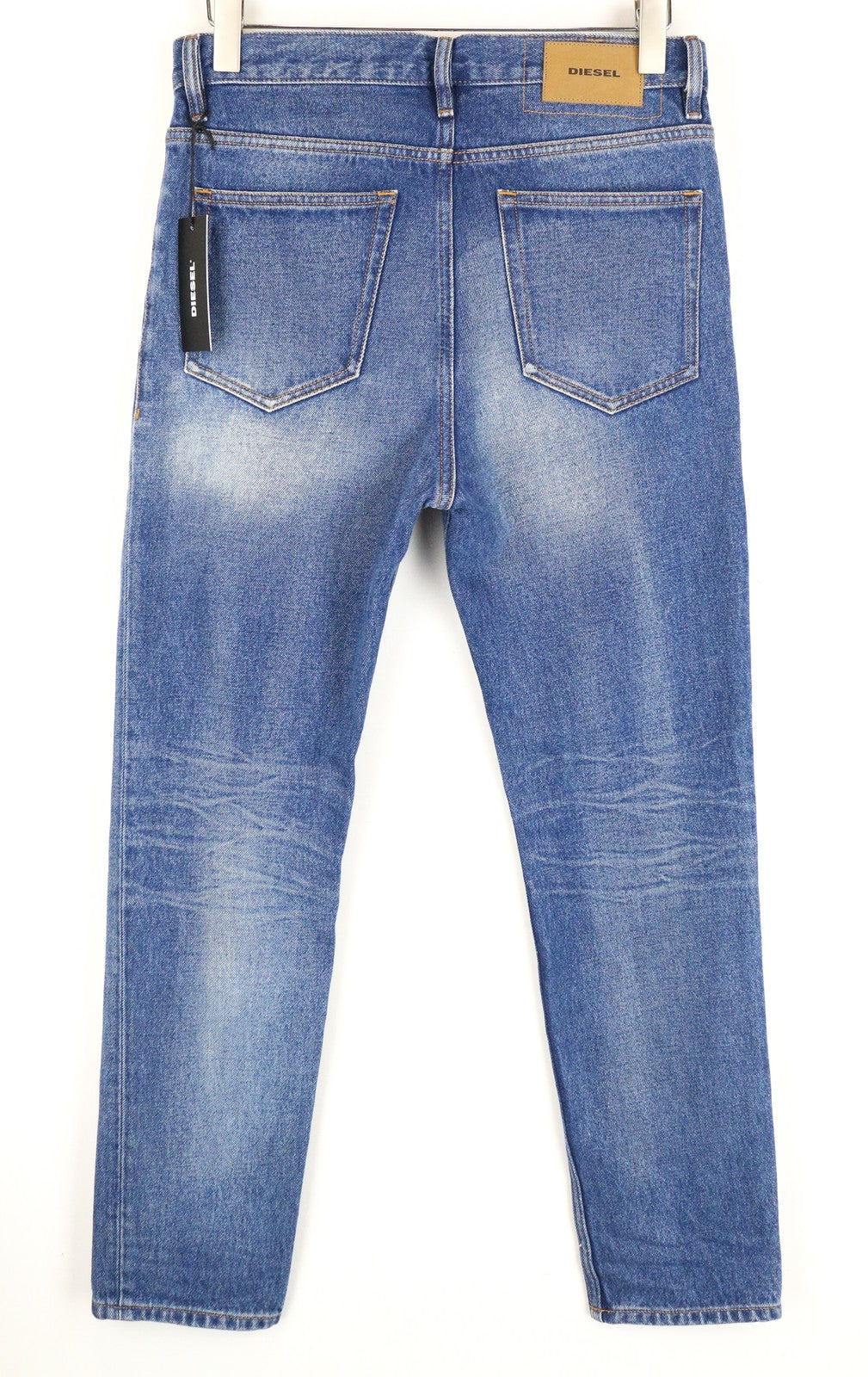 DIESEL D-Aygle 0076Y Men's Tapered Blue Jeans W29 L32 Washed Denim Pure Cotton