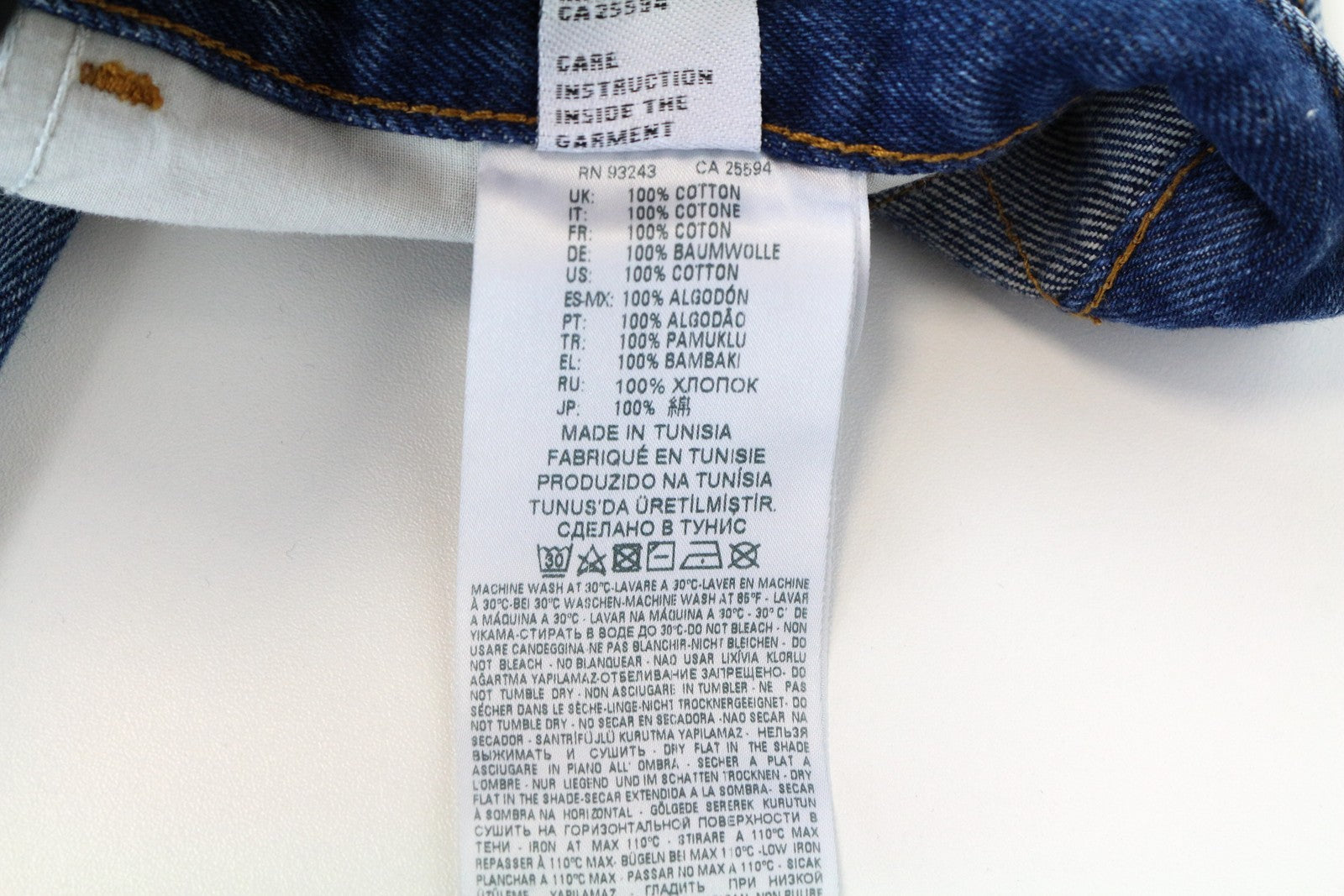 DIESEL D-Aygle 0076Y Men's Tapered Blue Jeans W29 L32 Washed Denim Pure Cotton