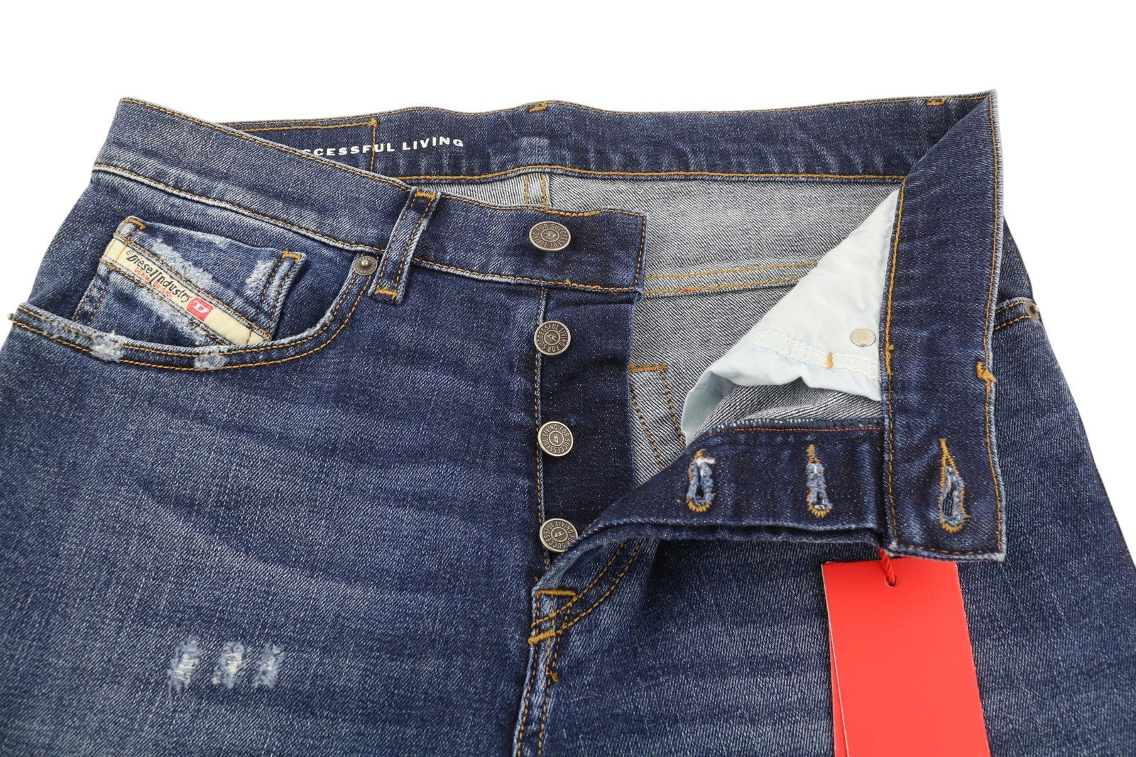 DIESEL 2005 D-Fining 09E45 Men Jeans W28/L32 Washed Blue Distress RRP€175