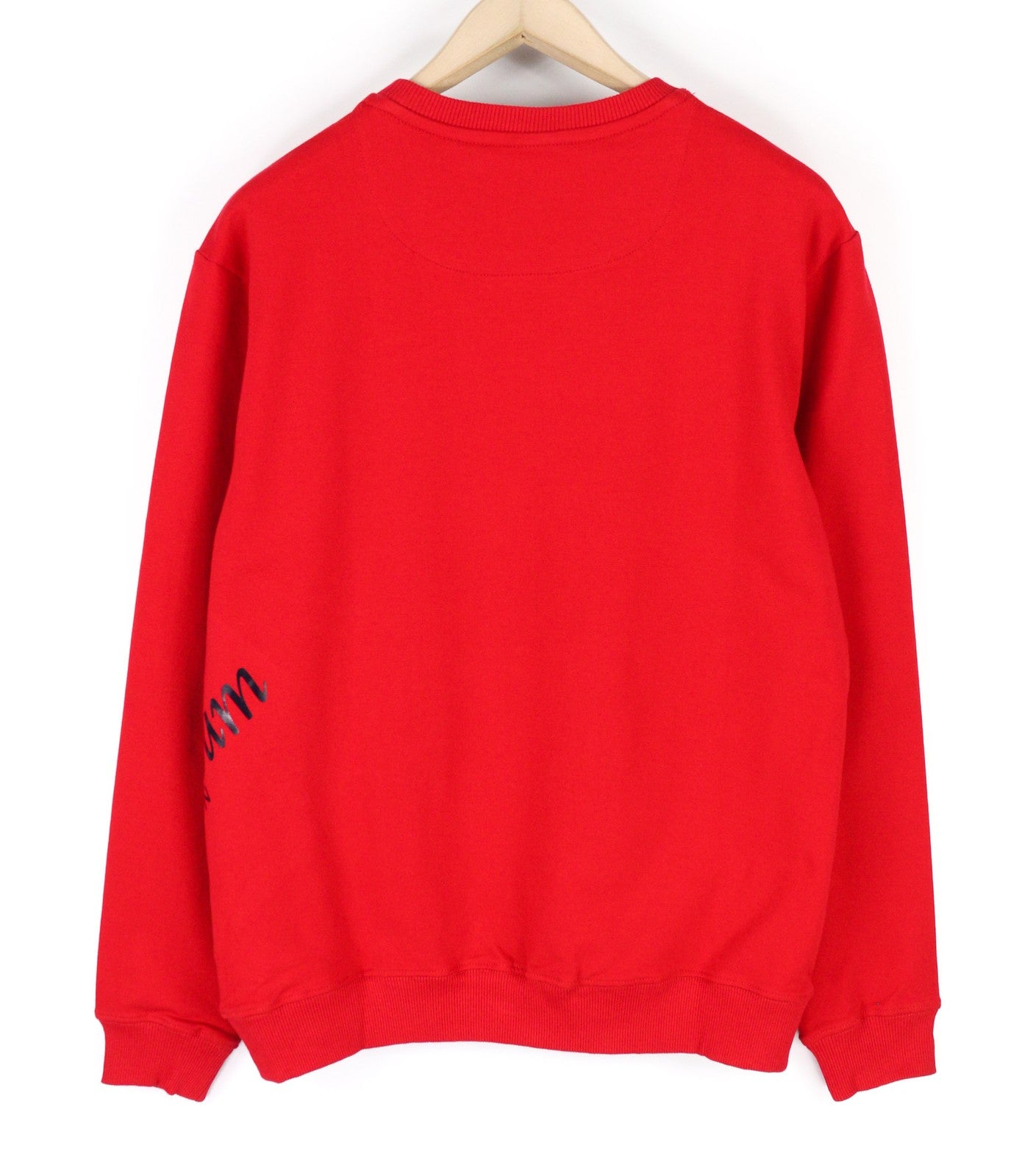 AQUASCUTUM FGIA27 Mens Sweatshirt XL Red Crew Neck Pullover Long Sleeve