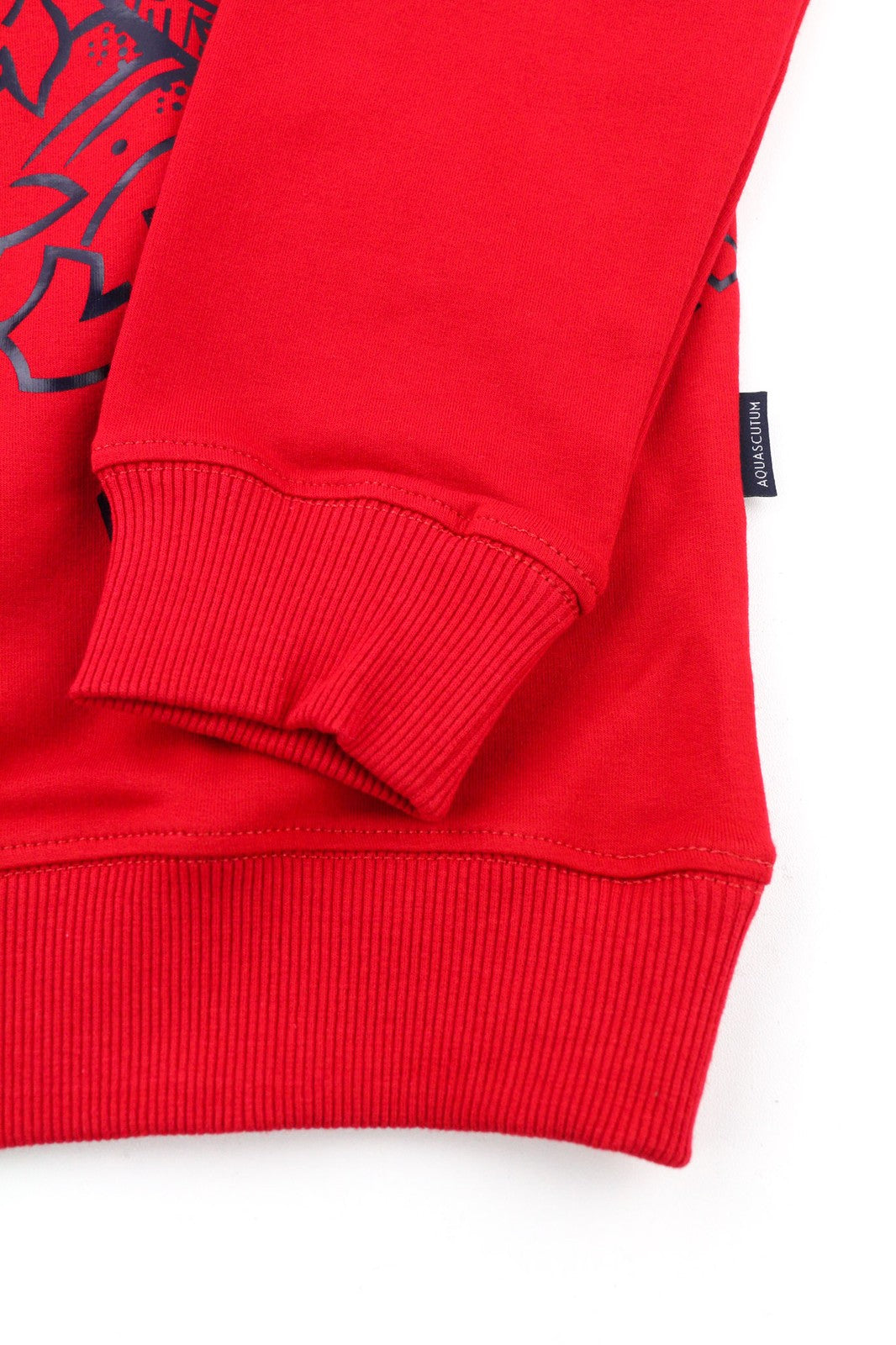 AQUASCUTUM FGIA27 Mens Sweatshirt XL Red Crew Neck Pullover Long Sleeve