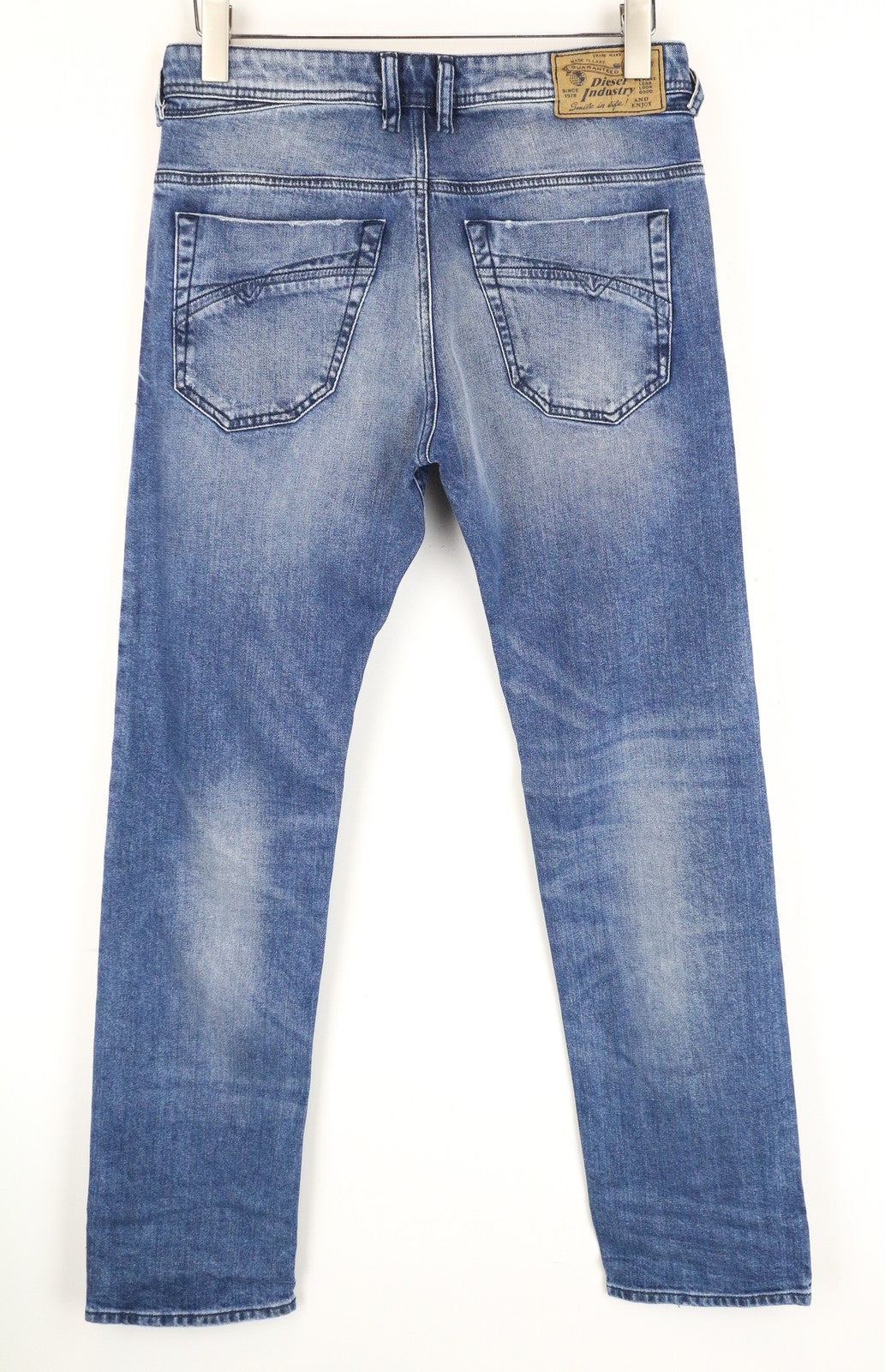 DIESEL Iakop R8Q1A W29 L32 Blue Tapered Denim Jeans Slim Fit Stretch for Men's