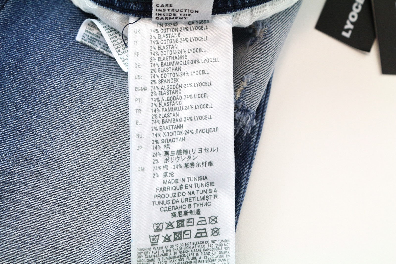 DIESEL Iakop R8Q1A W29 L32 Blue Tapered Denim Jeans Slim Fit Stretch for Men's