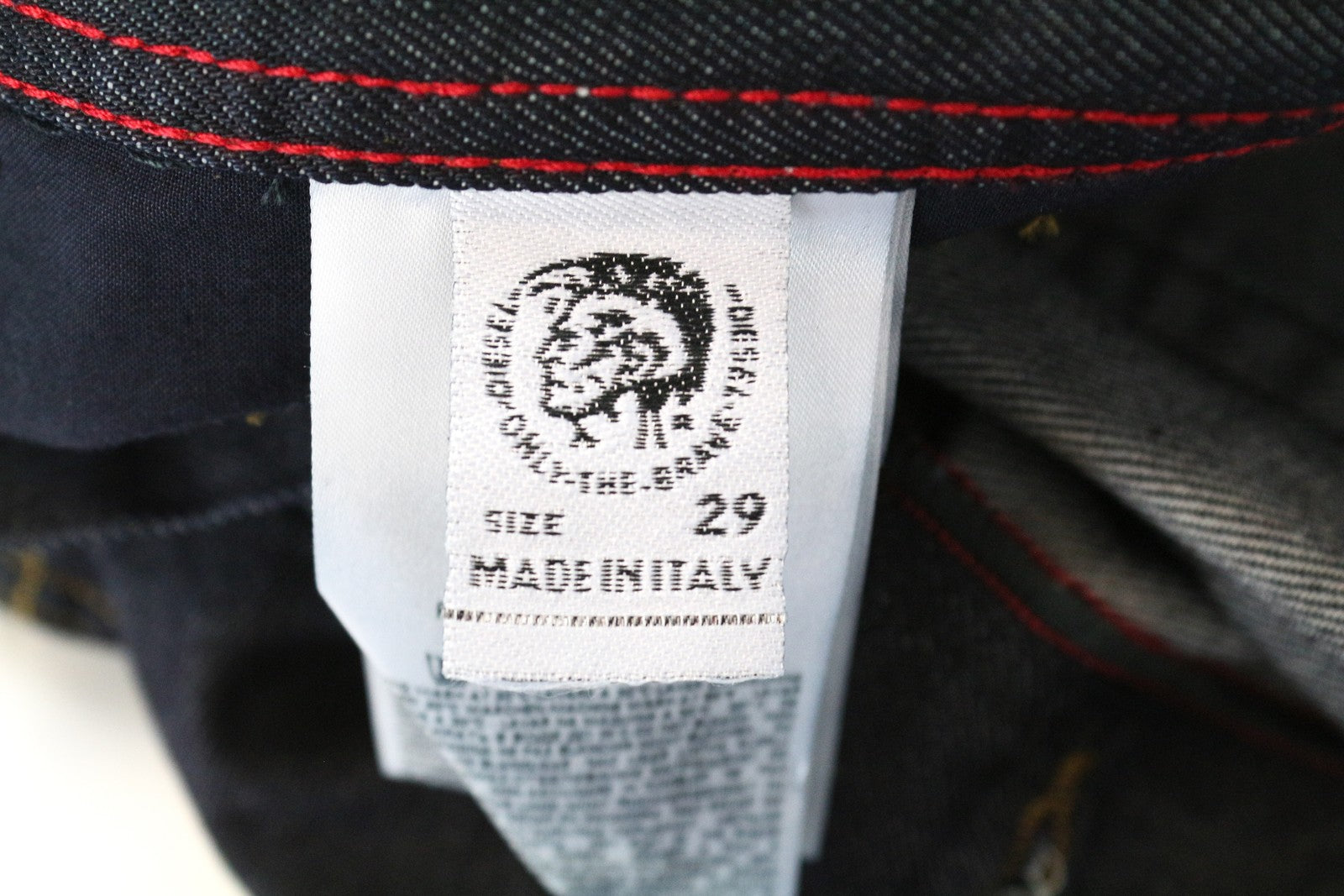 DIESEL Dagh 0088Z Straight Fit Jeans Men's Blue Cotton W29 L32 5-Pocket Denim